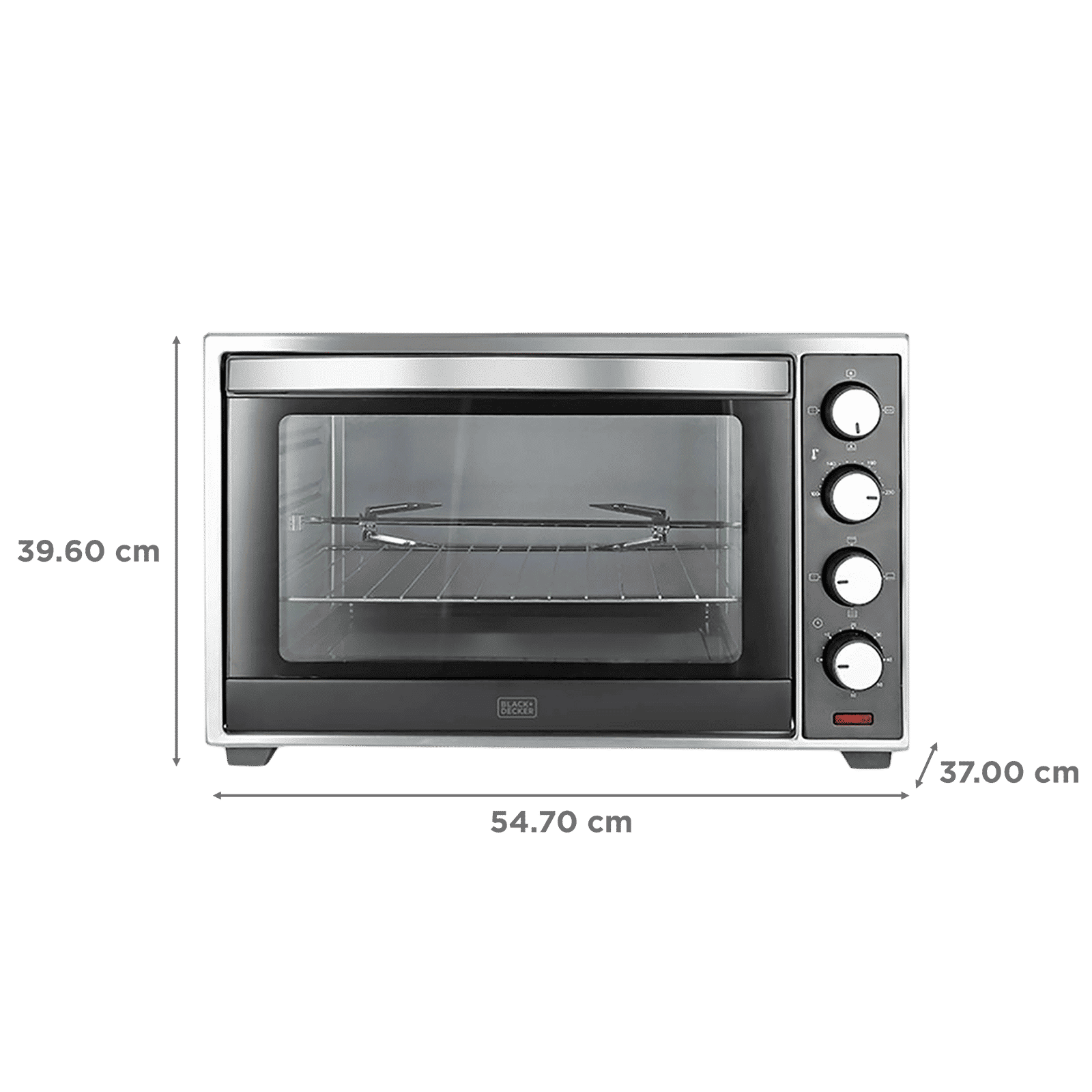 BLACK+DECKER BXTO3001IN 30L Oven Toaster Grill with Motorized Rotisserie (Silver & Grey) BLACK+DECKER BXTO3001IN 30L Oven Toaster Grill with Motorized Rotisserie (Silver & Grey)_2