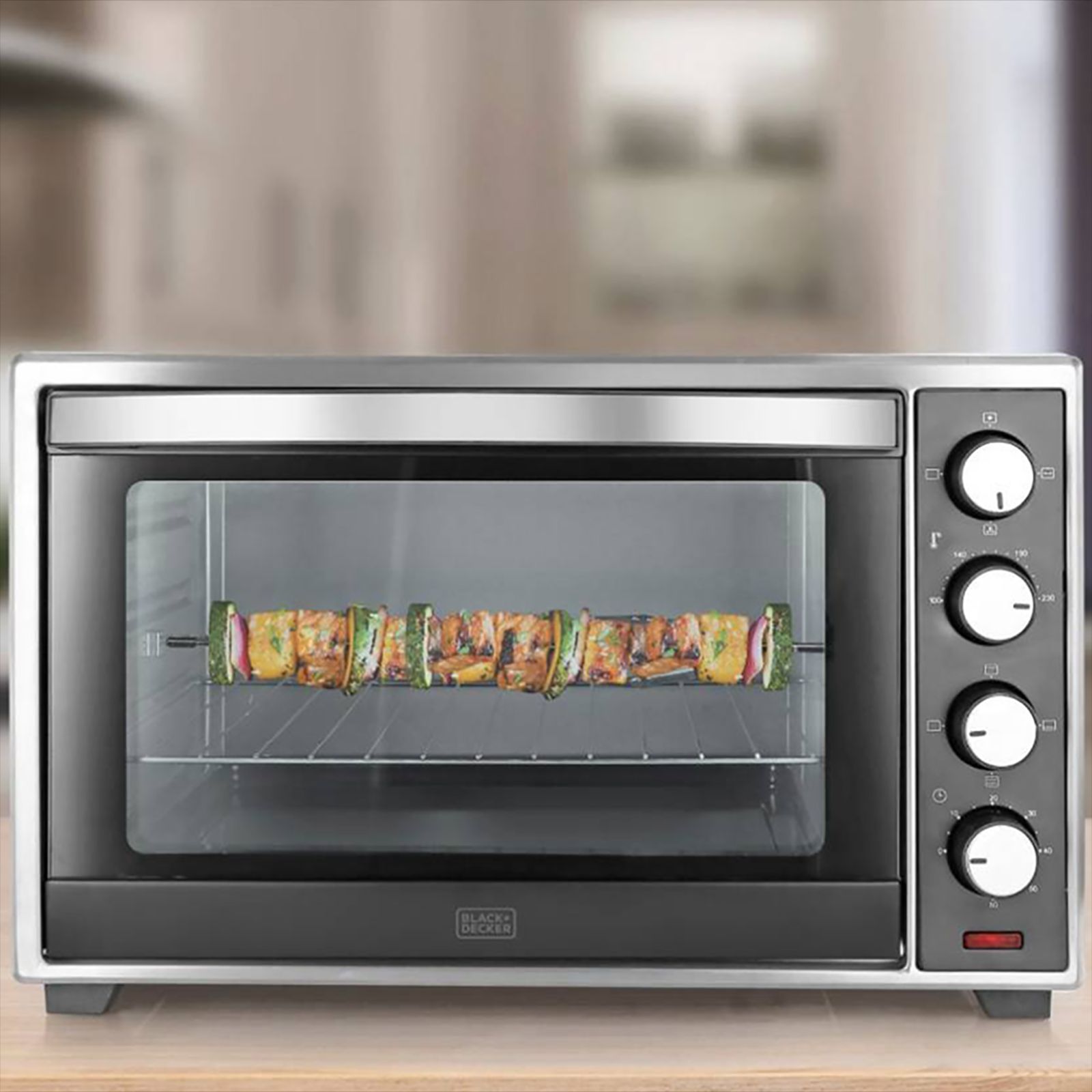 BLACK+DECKER BXTO3001IN 30L Oven Toaster Grill with Motorized Rotisserie (Silver & Grey) BLACK+DECKER BXTO3001IN 30L Oven Toaster Grill with Motorized Rotisserie (Silver & Grey)_6