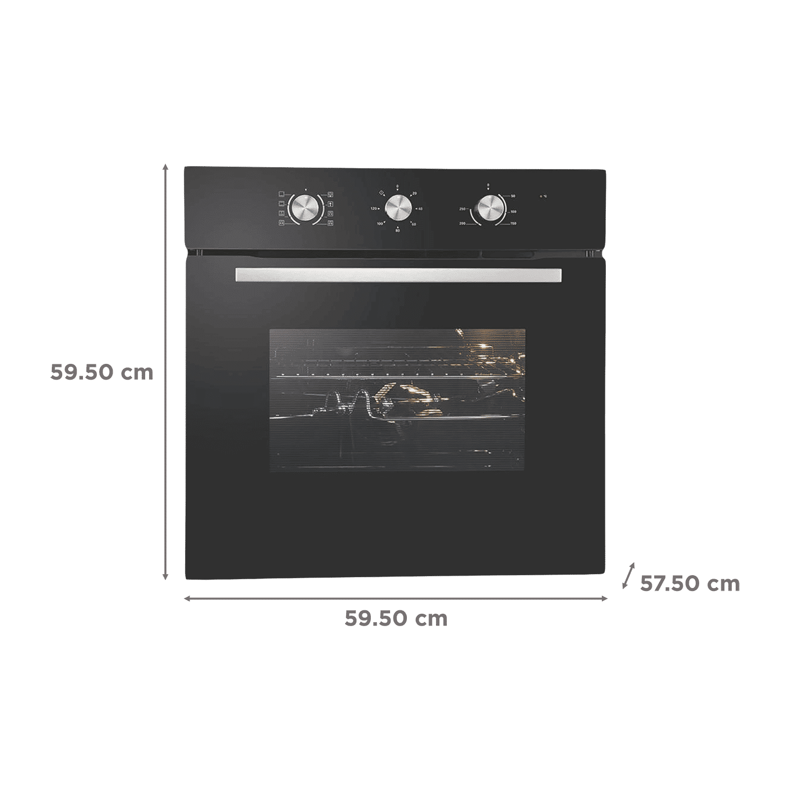 elica 65L 60cm Built-in Microwave with Mechanical Control (EPBI 861 MMF, Black)_2