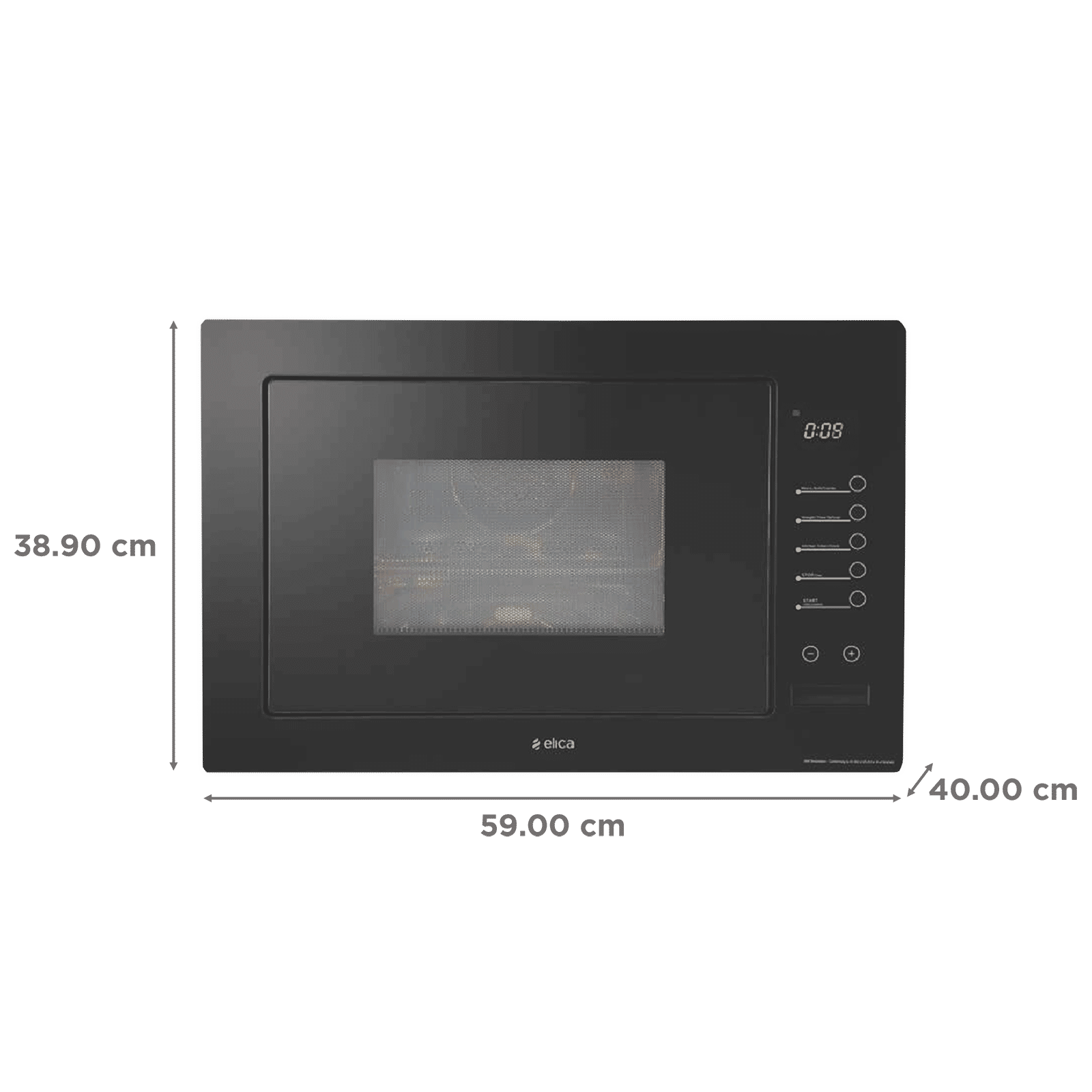 elica TOUCH 28L Built-in Microwave Oven with 8 Autocook Menus (EPBI MWO G28 TOUCH, Black)_2