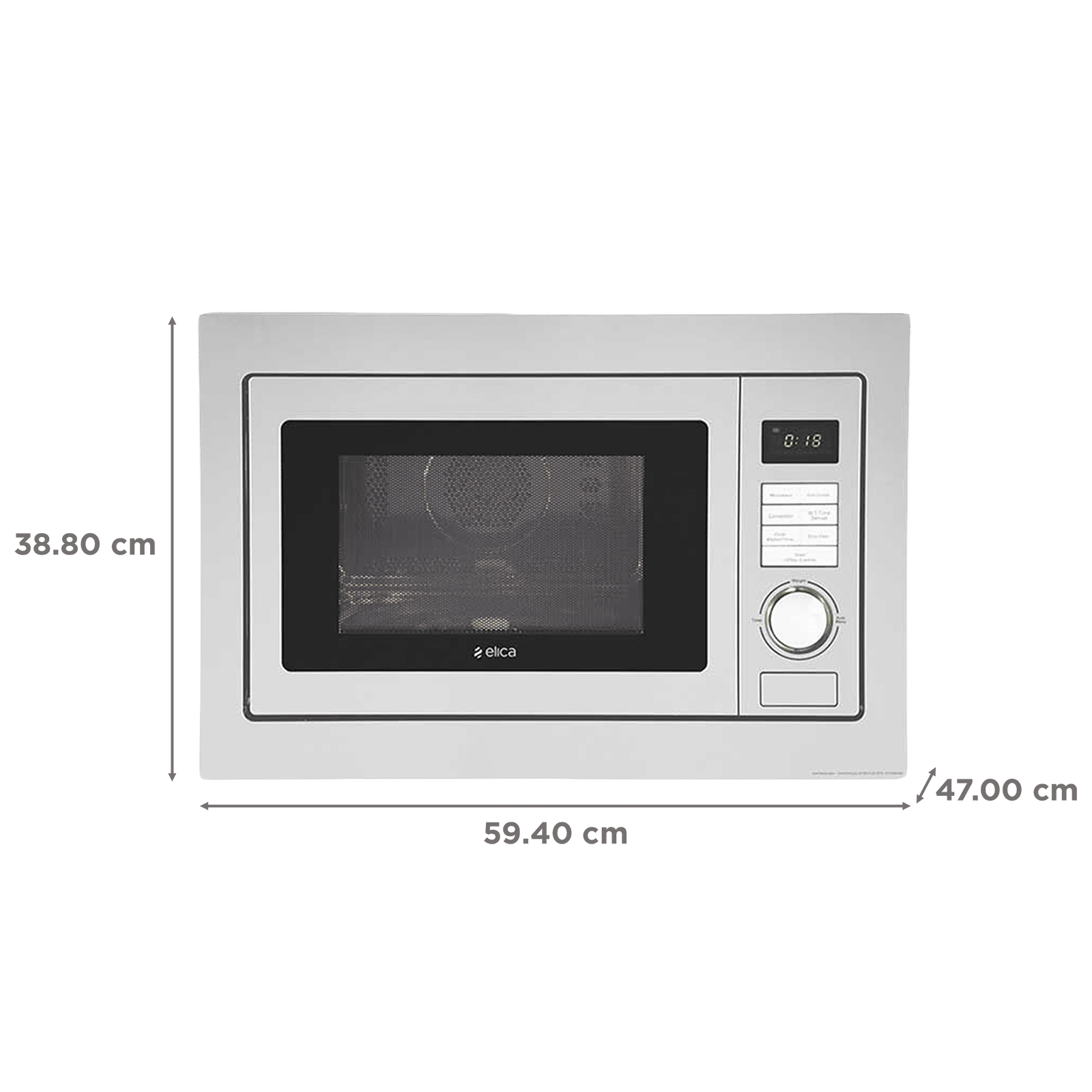 elica 25L 90cm Built-in Microwave with 10 Autocook Menus (EPBI MW 250, Stainless Steel) elica 25L 90cm Built-in Microwave with 10 Autocook Menus (EPBI MW 250, Stainless Steel)_2
