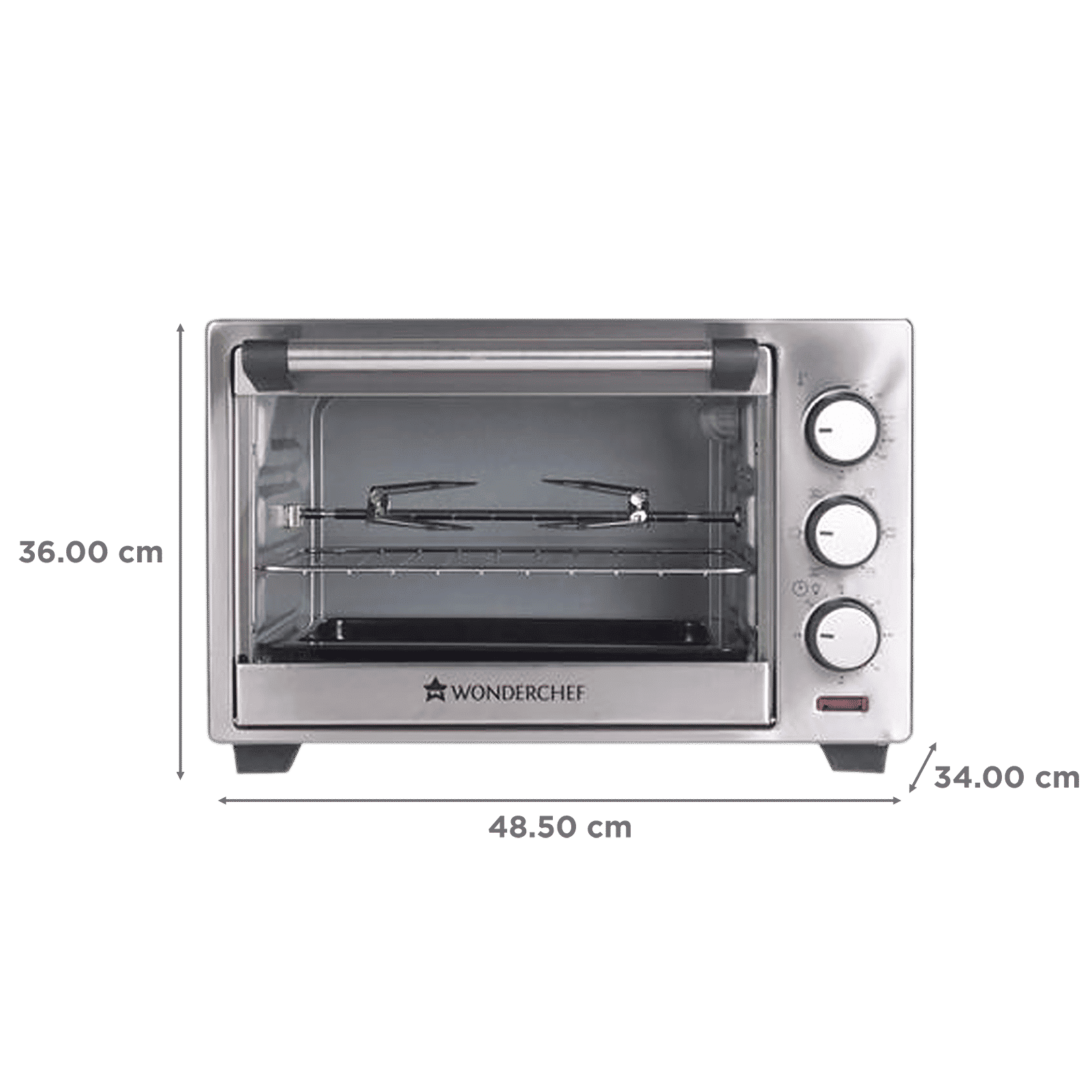 WONDERCHEF 19L Oven Toaster Grill with Rotisserie (Stainless Steel) WONDERCHEF 19L Oven Toaster Grill with Rotisserie (Stainless Steel)_2