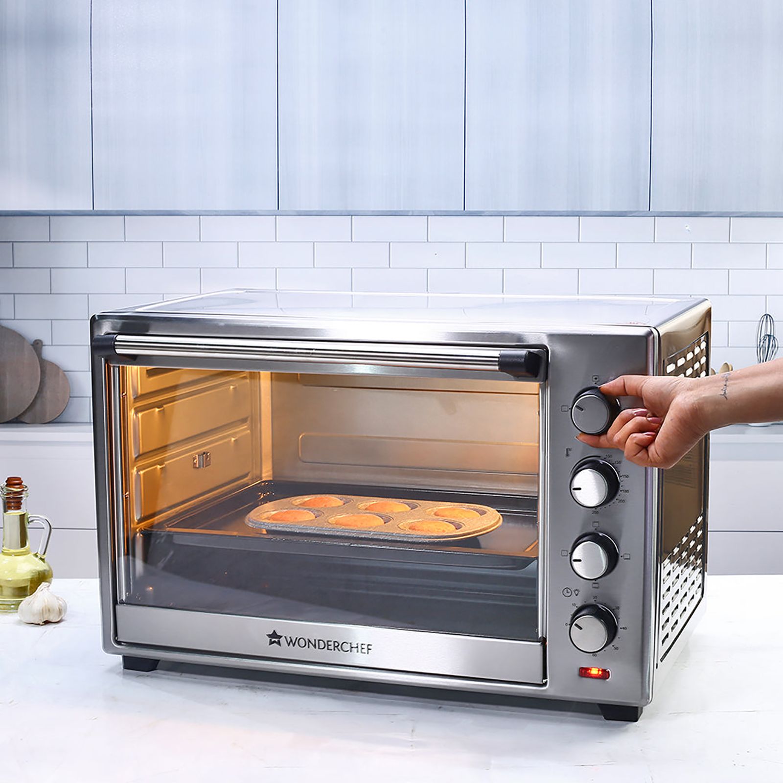 WONDERCHEF 48L Oven Toaster Grill with Motorized Rotisserie (Stainless Steel)_11