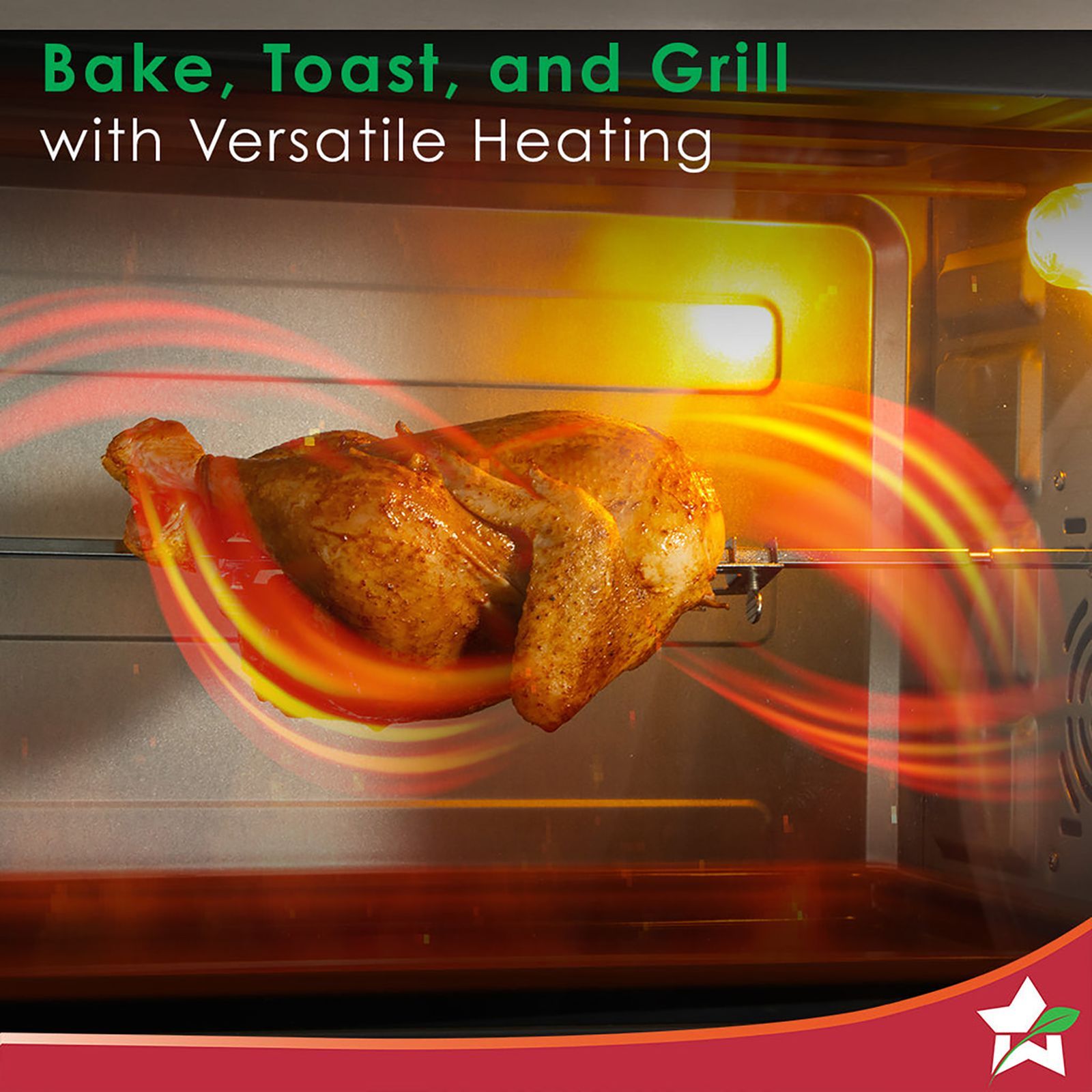 WONDERCHEF 48L Oven Toaster Grill with Motorized Rotisserie (Stainless Steel)_20