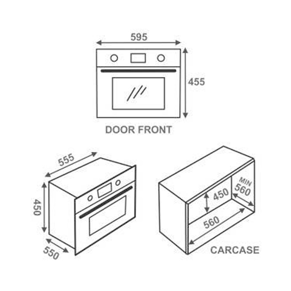 elica EPBI Combi OvenTrim 44L 60cm Built-in Microwave with 13 Autocook Menus (EPBICMBOOVNTRM 44L, Stainless Steel) elica EPBI Combi OvenTrim 44L 60cm Built-in Microwave with 13 Autocook Menus (EPBICMBOOVNTRM 44L, Stainless Steel)_4