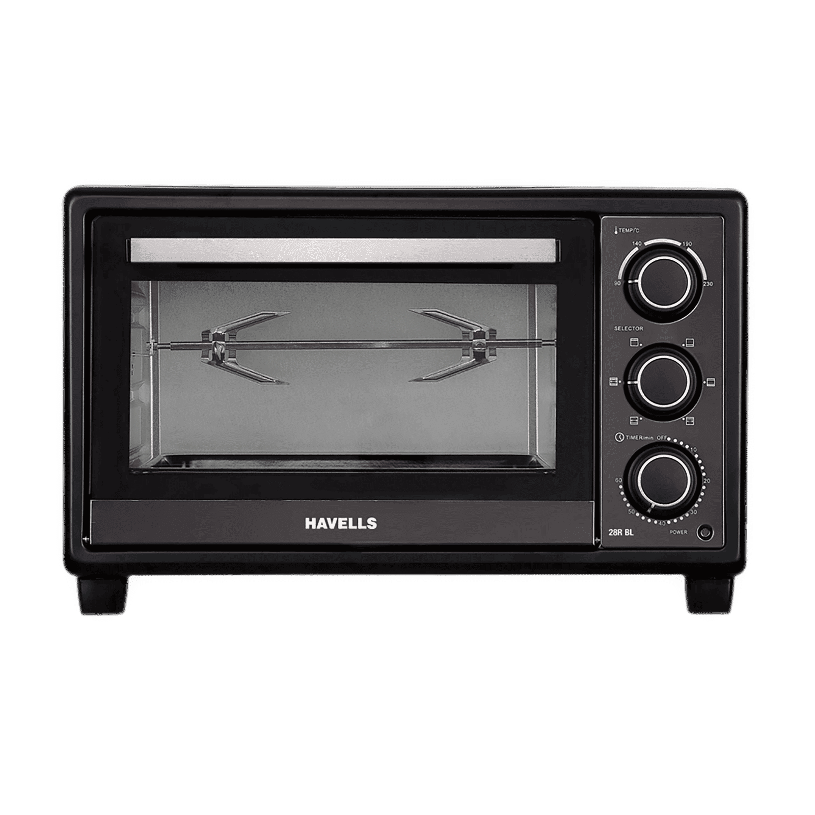 HAVELLS 28R BL 28L Oven Toaster Grill with Motorized Rotisserie (Black) HAVELLS 28R BL 28L Oven Toaster Grill with Motorized Rotisserie (Black)_1