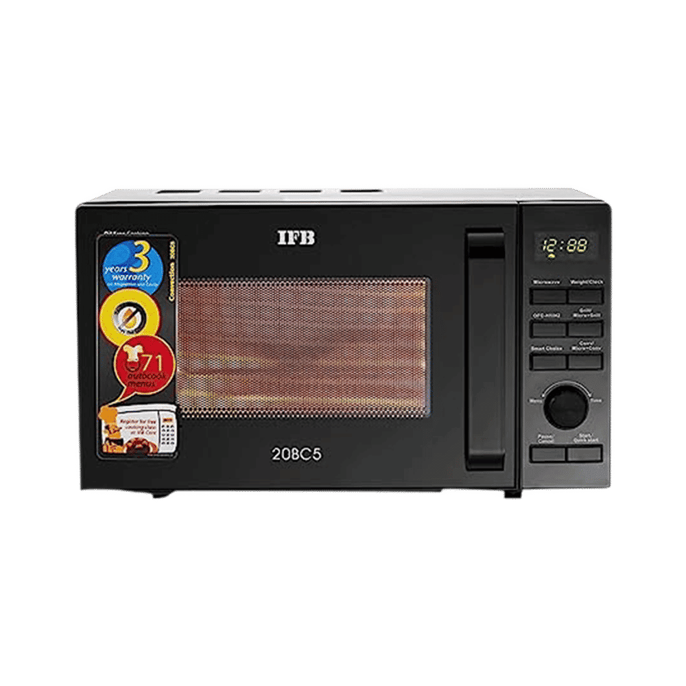 IFB 20BC5 20L Inverter Convection Microwave Oven with 71 Autocook Menus (Black)_6