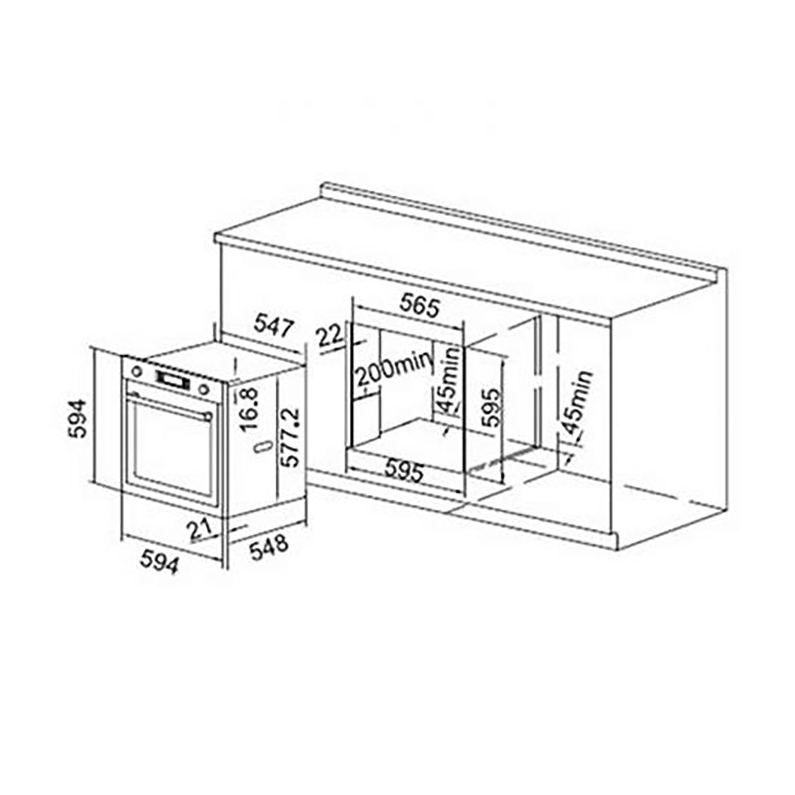 FABER FBIO 10F BS 80L Built-in Microwave Oven with Sensor Touch Control (Black)_9