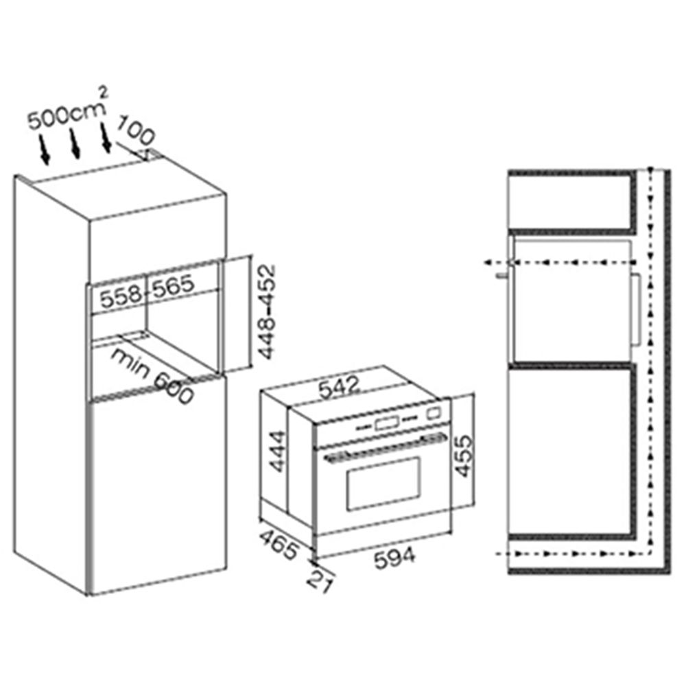 FABER FBIMWO CGS BS 38L Built-in Convection Microwave Oven with LED Electronic Display (Black)_7