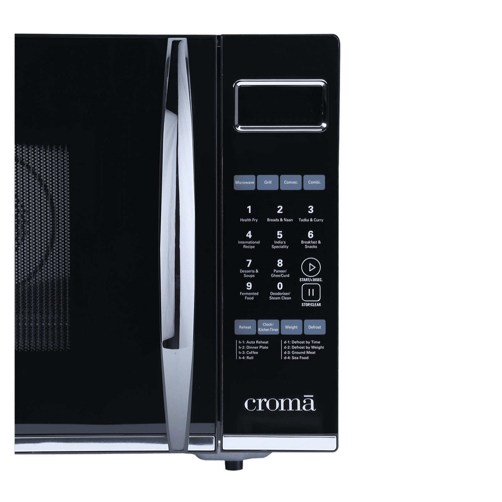 Croma 30L Convection Microwave Oven with 305 Autocook Menu (CRAM0152, Black) Croma 30L Convection Microwave Oven with 305 Autocook Menu (CRAM0152, Black)_4