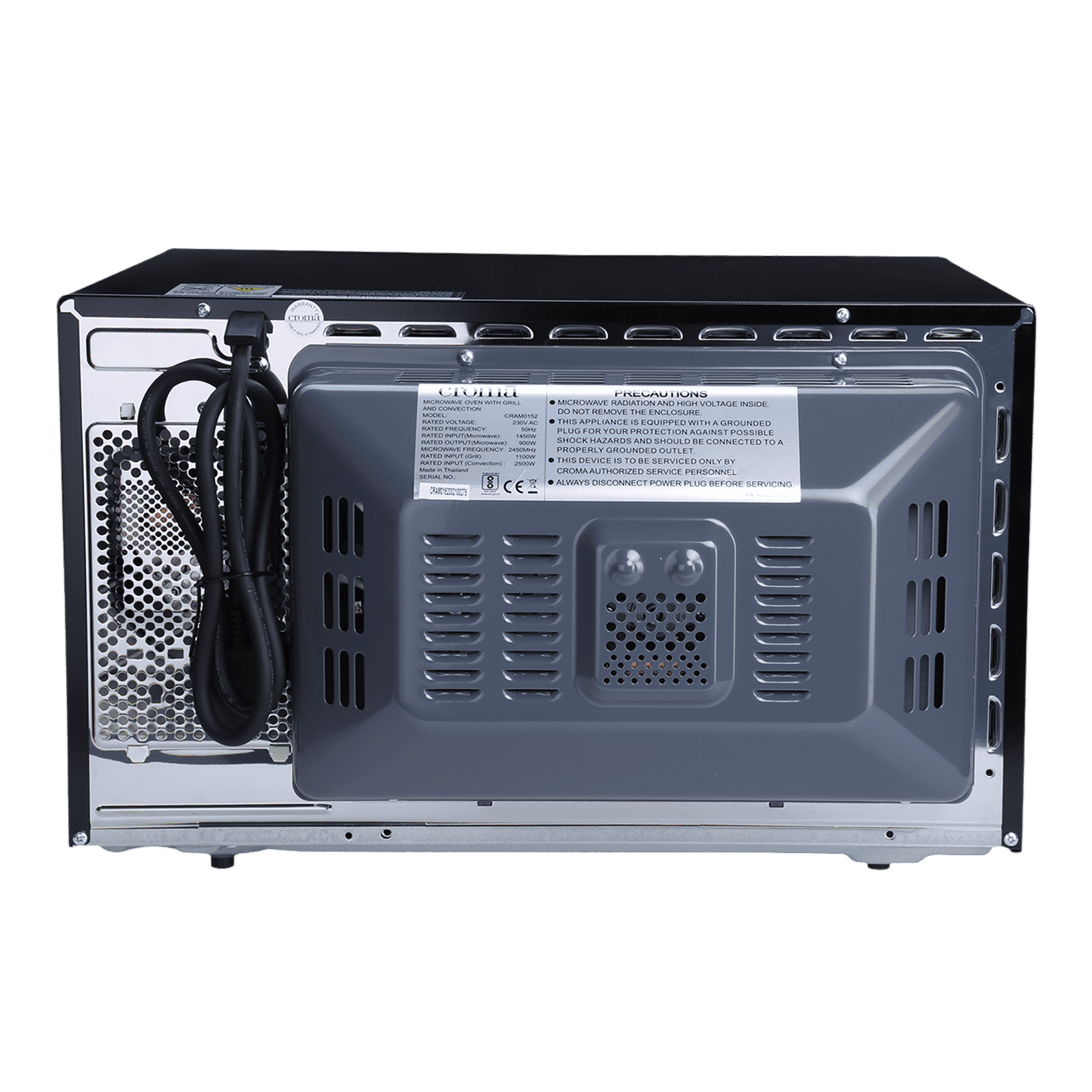 Croma 30L Convection Microwave Oven with 305 Autocook Menu (CRAM0152, Black) Croma 30L Convection Microwave Oven with 305 Autocook Menu (CRAM0152, Black)_8