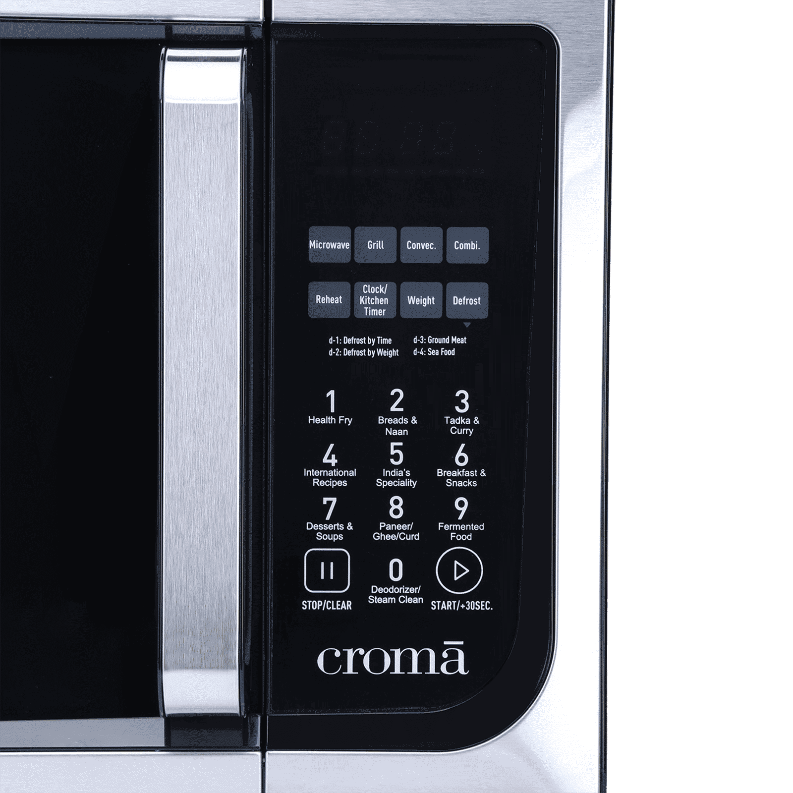 Croma 23L Convection Microwave Oven with 205 Auto Cook Menus (CRAM0151, Black)_4