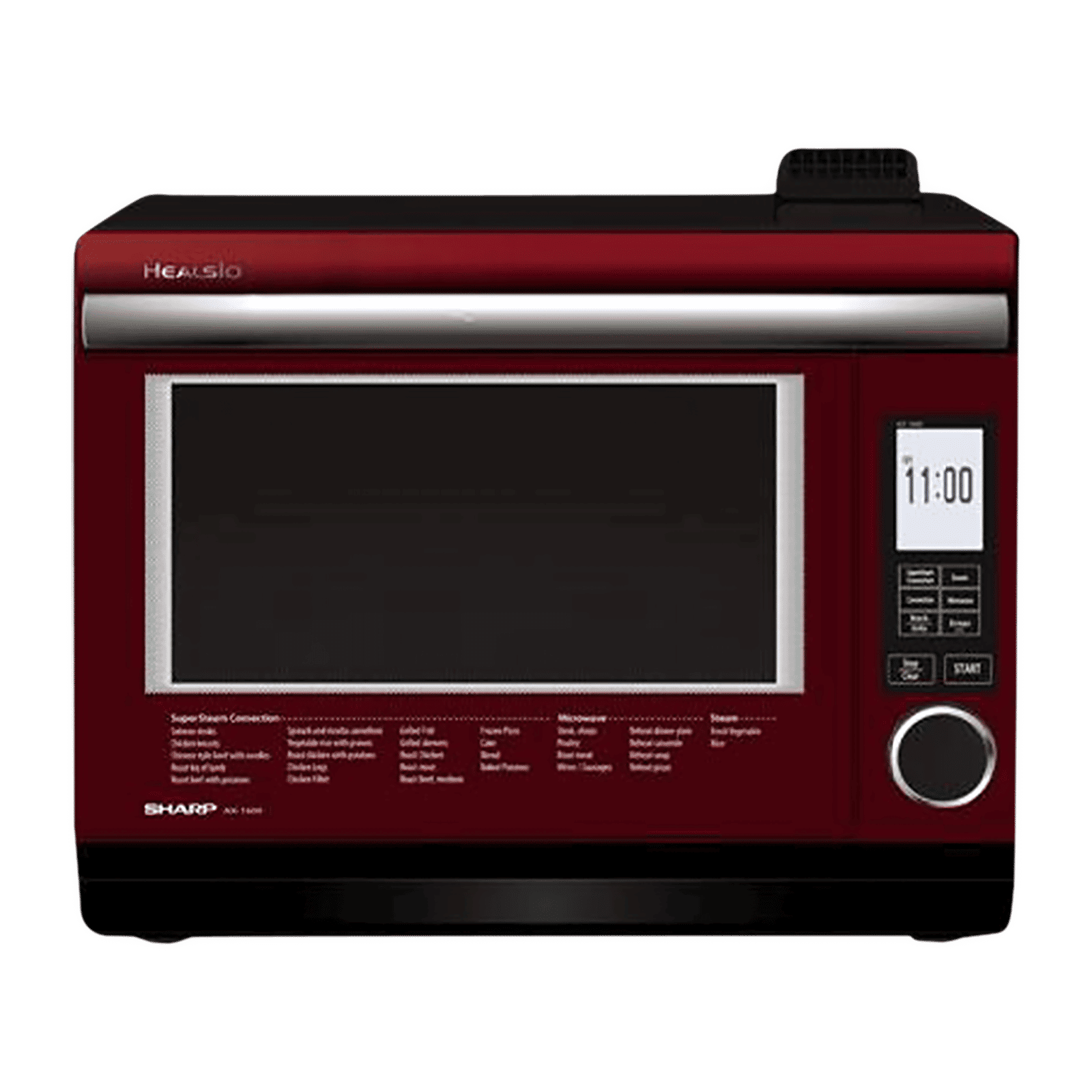 SHARP Healsio 31L Inverter Water Microwave Oven with 34 Automatic Modes (Red)_1