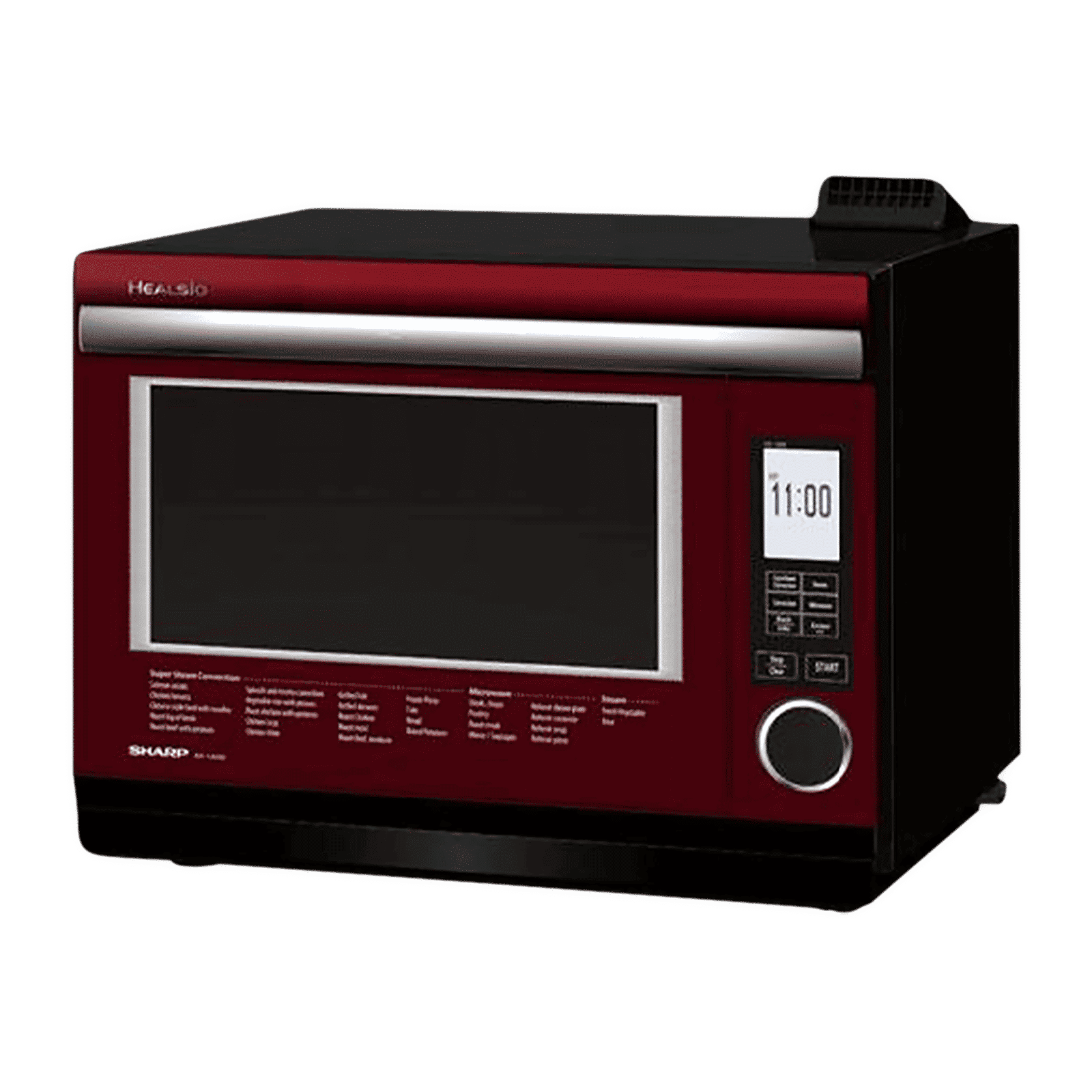 SHARP Healsio 31L Inverter Water Microwave Oven with 34 Automatic Modes (Red)_4