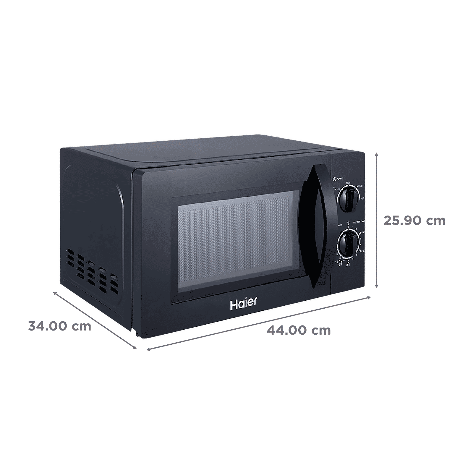 Haier 20L Solo Microwave Oven with Over Heat Protection (Black)_2