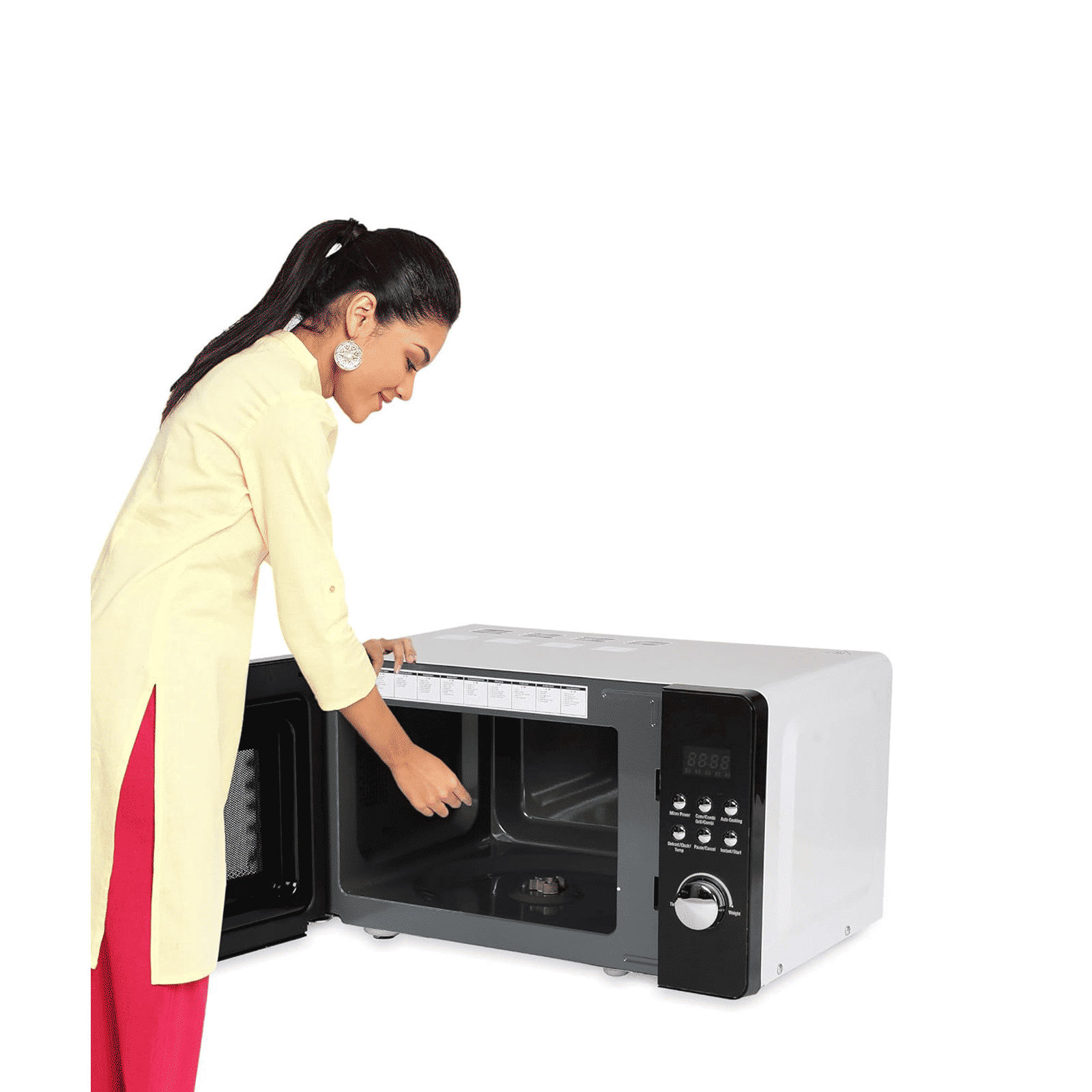 Haier 20L Convection Microwave Oven with 66 Autocook Menus (Black)_10