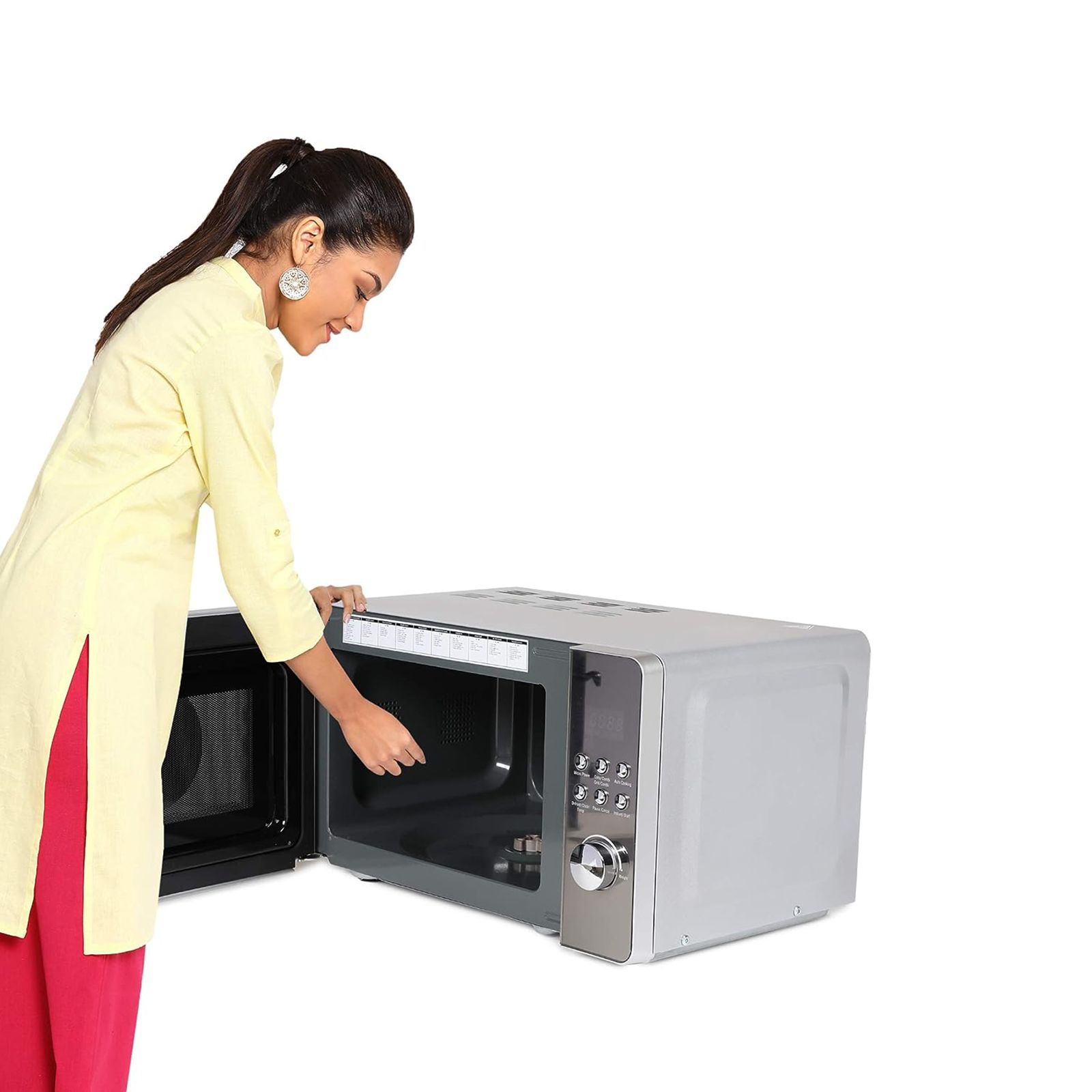 Haier 20L Convection Microwave Oven with 66 Autocook Menu (HIL2001CSPH, Silver)_10