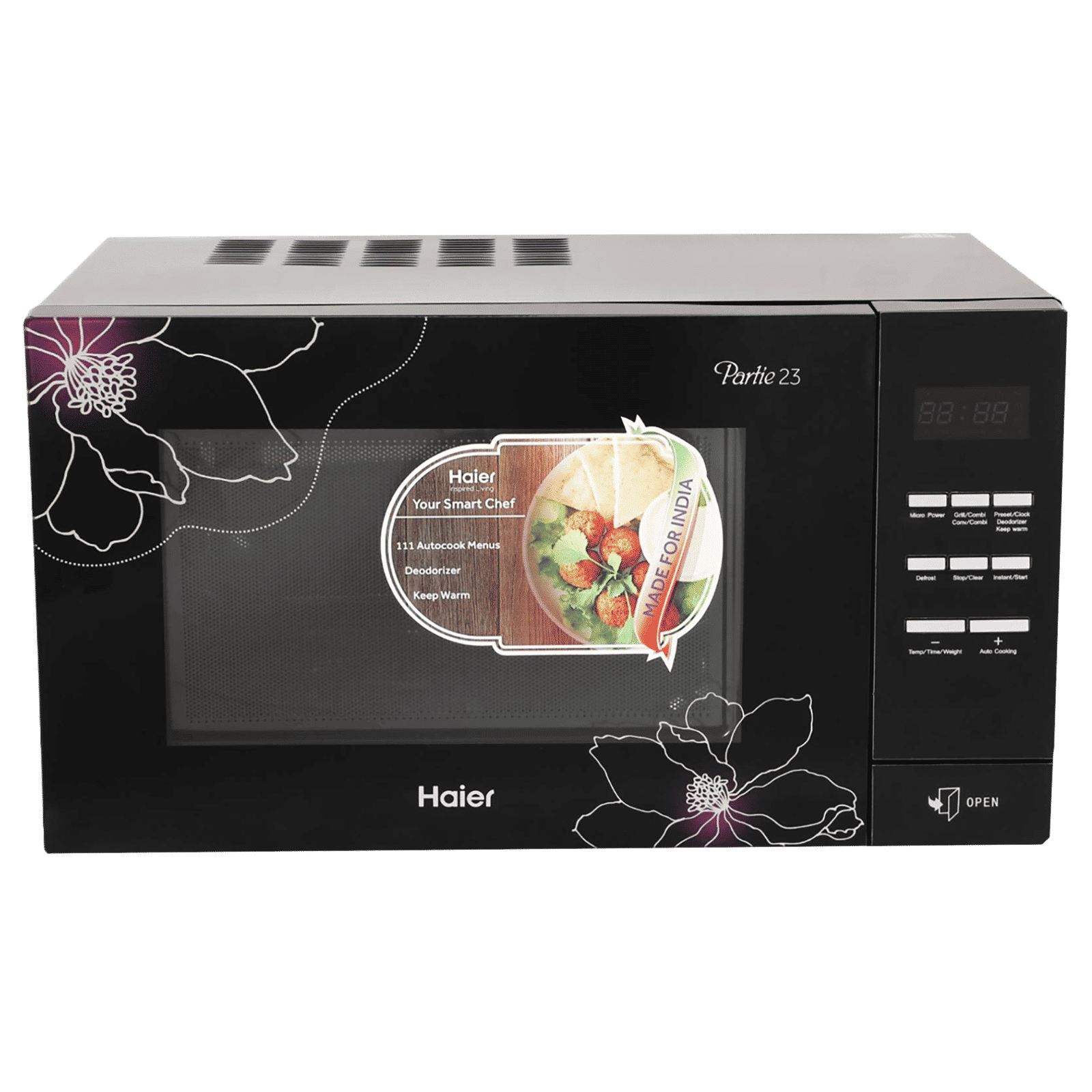 Haier 23L Convection Microwave Oven with 111 Autocook Menus (Black)_1