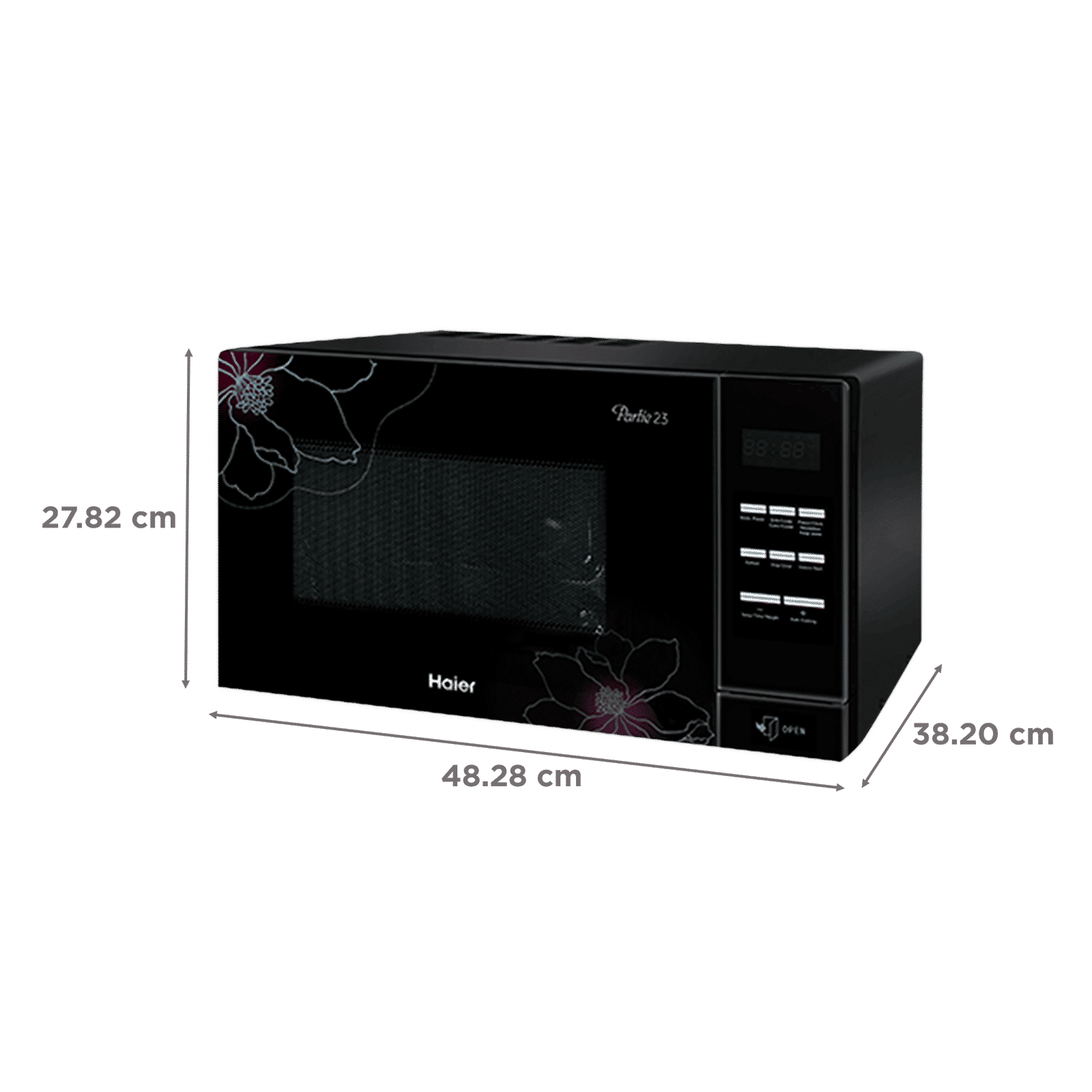 Haier 23L Convection Microwave Oven with 111 Autocook Menus (Black)_2