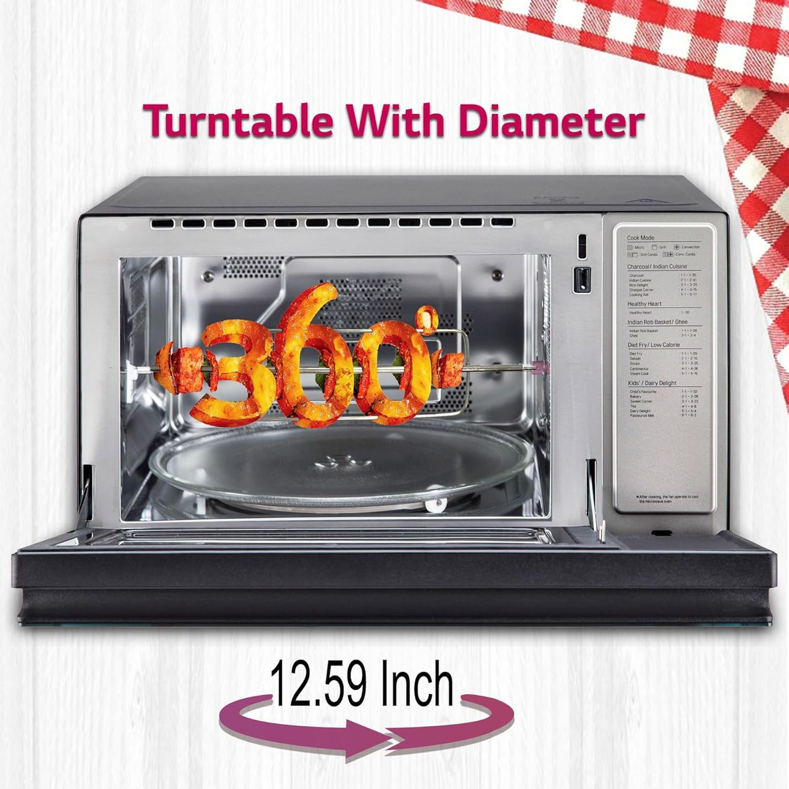 LG 32L Convection Microwave Oven with Charcoal Technology (Black) LG 32L Convection Microwave Oven with Charcoal Technology (Black)_14