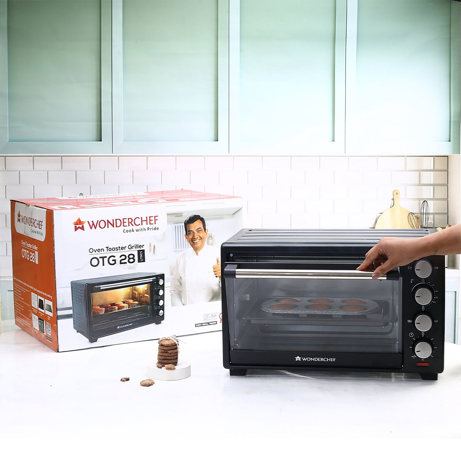 WONDERCHEF 28L Oven Toaster Grill with Rotisserie (Black)_11