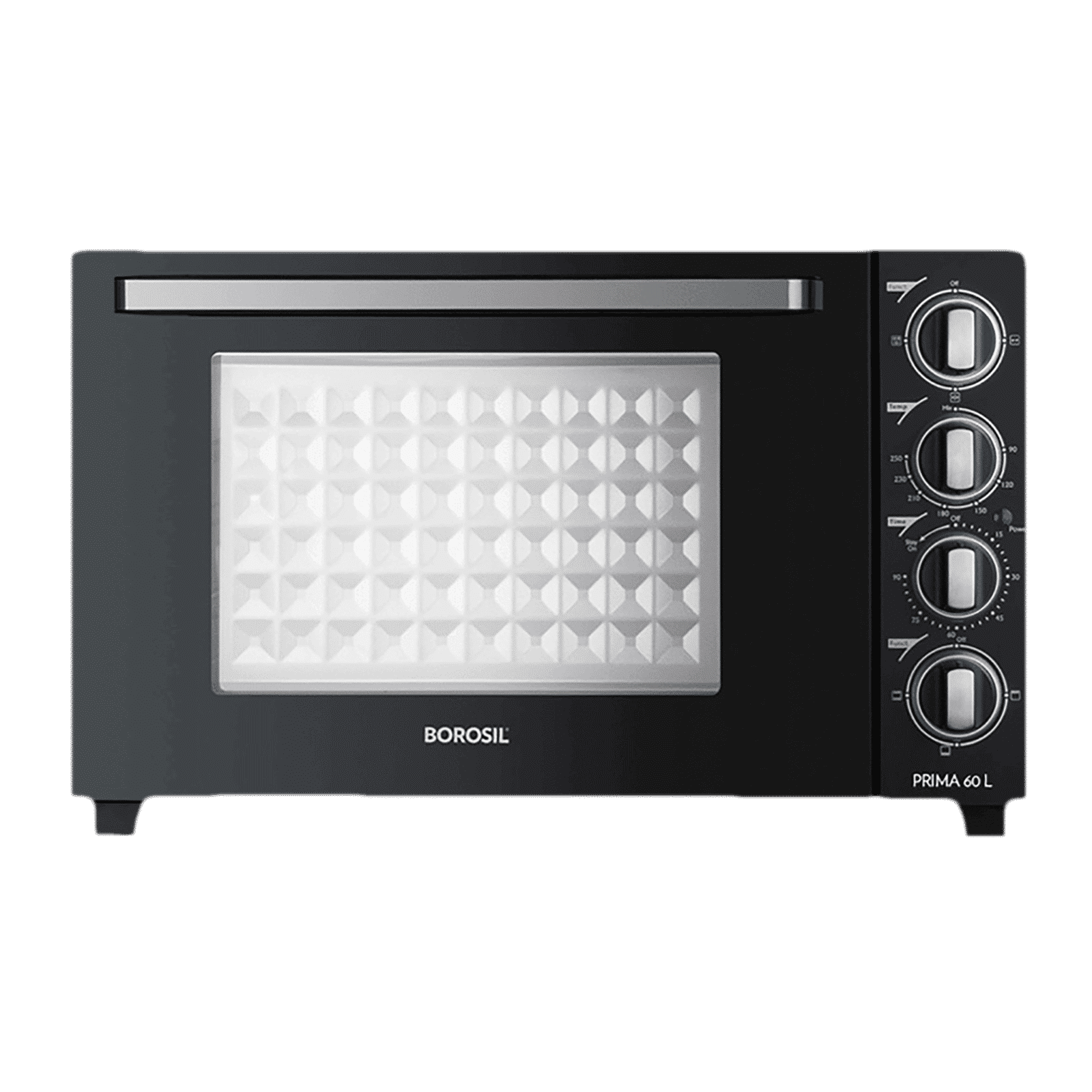 BOROSIL Prima 60L Oven Toaster Grill with Motorized Rotisserie (Black) BOROSIL Prima 60L Oven Toaster Grill with Motorized Rotisserie (Black)_1
