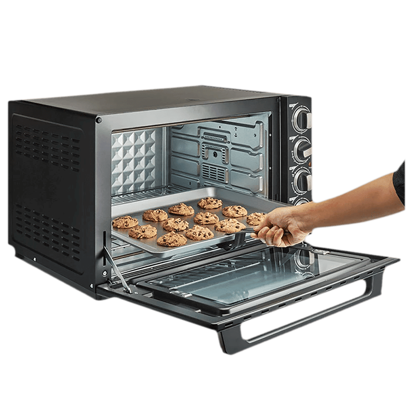 BOROSIL Prima 60L Oven Toaster Grill with Motorized Rotisserie (Black) BOROSIL Prima 60L Oven Toaster Grill with Motorized Rotisserie (Black)_4