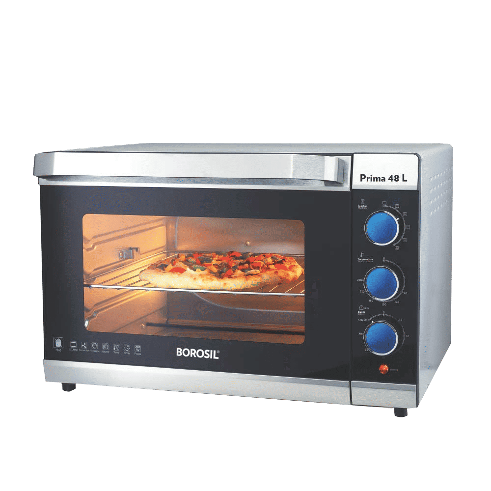 BOROSIL Prima 48L Oven Toaster Grill with Motorized Rotisserie (Silver)_17