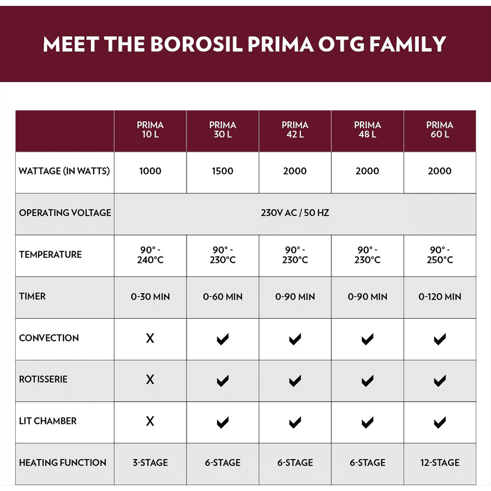 BOROSIL Prima 48L Oven Toaster Grill with Motorized Rotisserie (Silver)_20