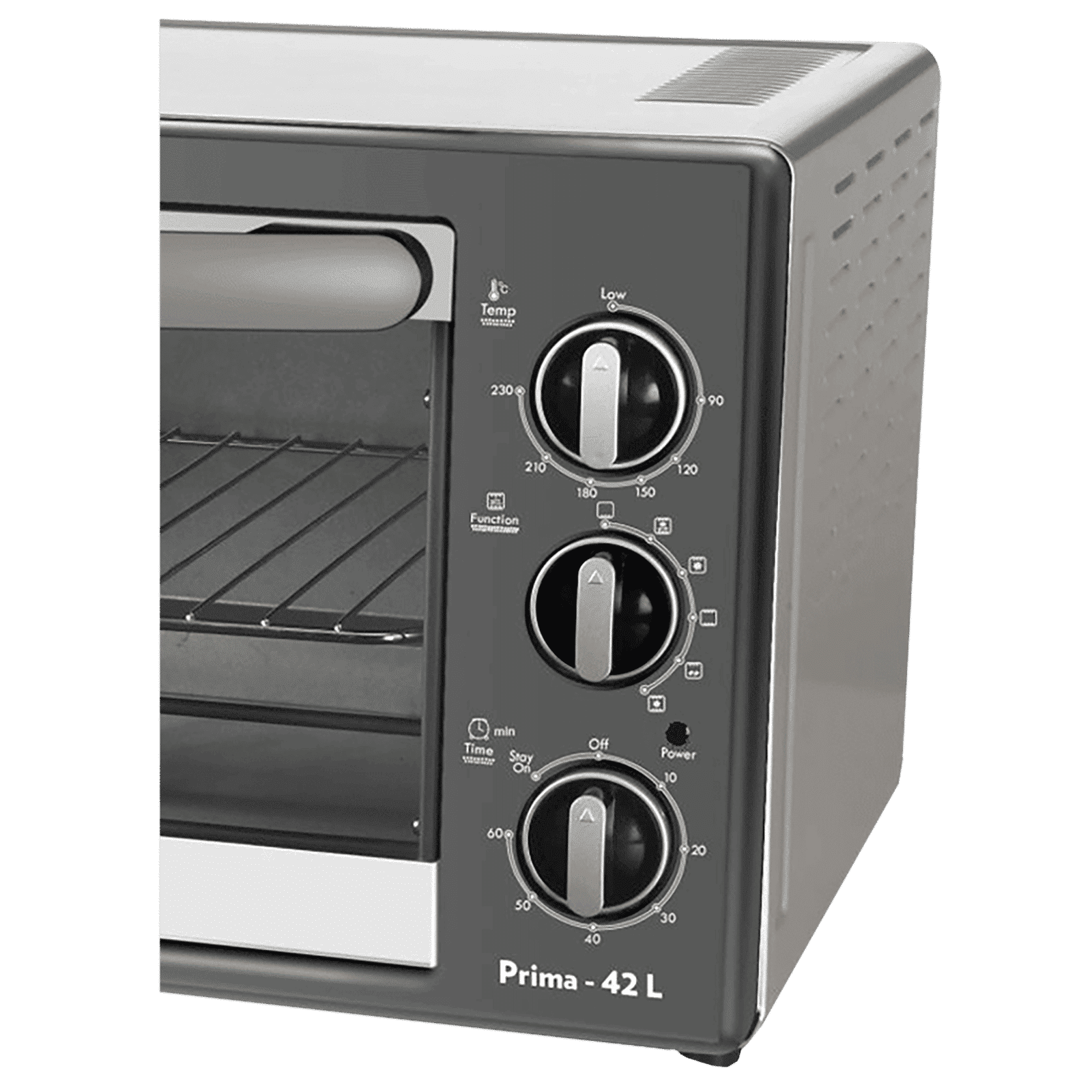 BOROSIL Prima 42L Oven Toaster Grill with Motorized Rotisserie (Silver)_4