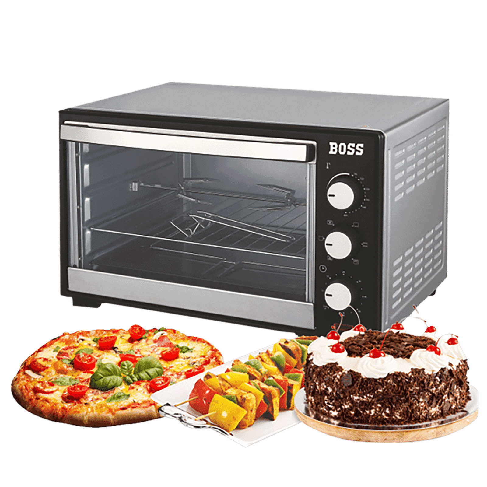 BOSS Desire 25L Oven Toaster Grill with Motorized Rotisserie (Black)_11