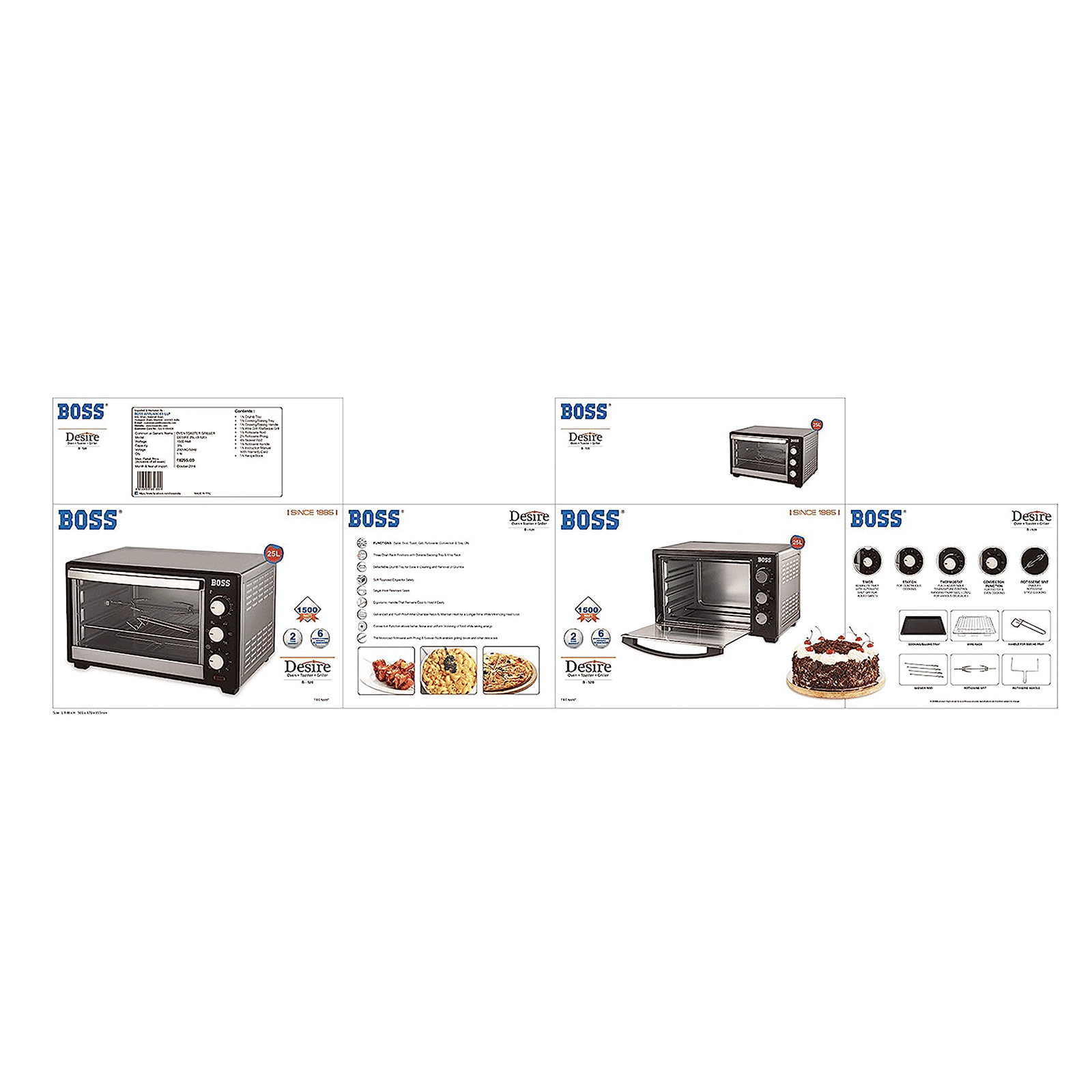 BOSS Desire 25L Oven Toaster Grill with Motorized Rotisserie (Black)_12