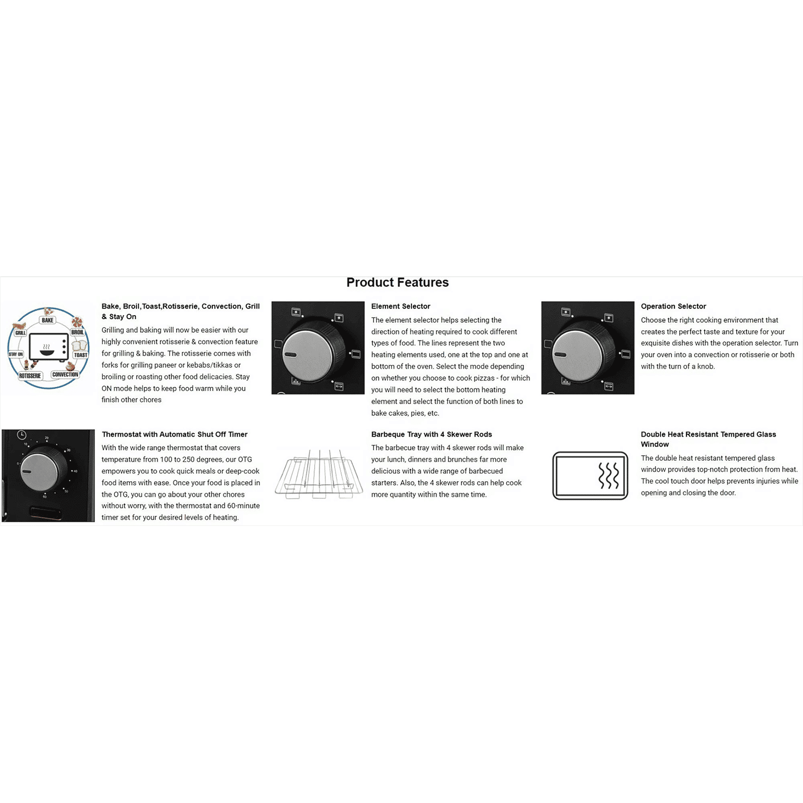 BOSS Desire 25L Oven Toaster Grill with Motorized Rotisserie (Black)_13