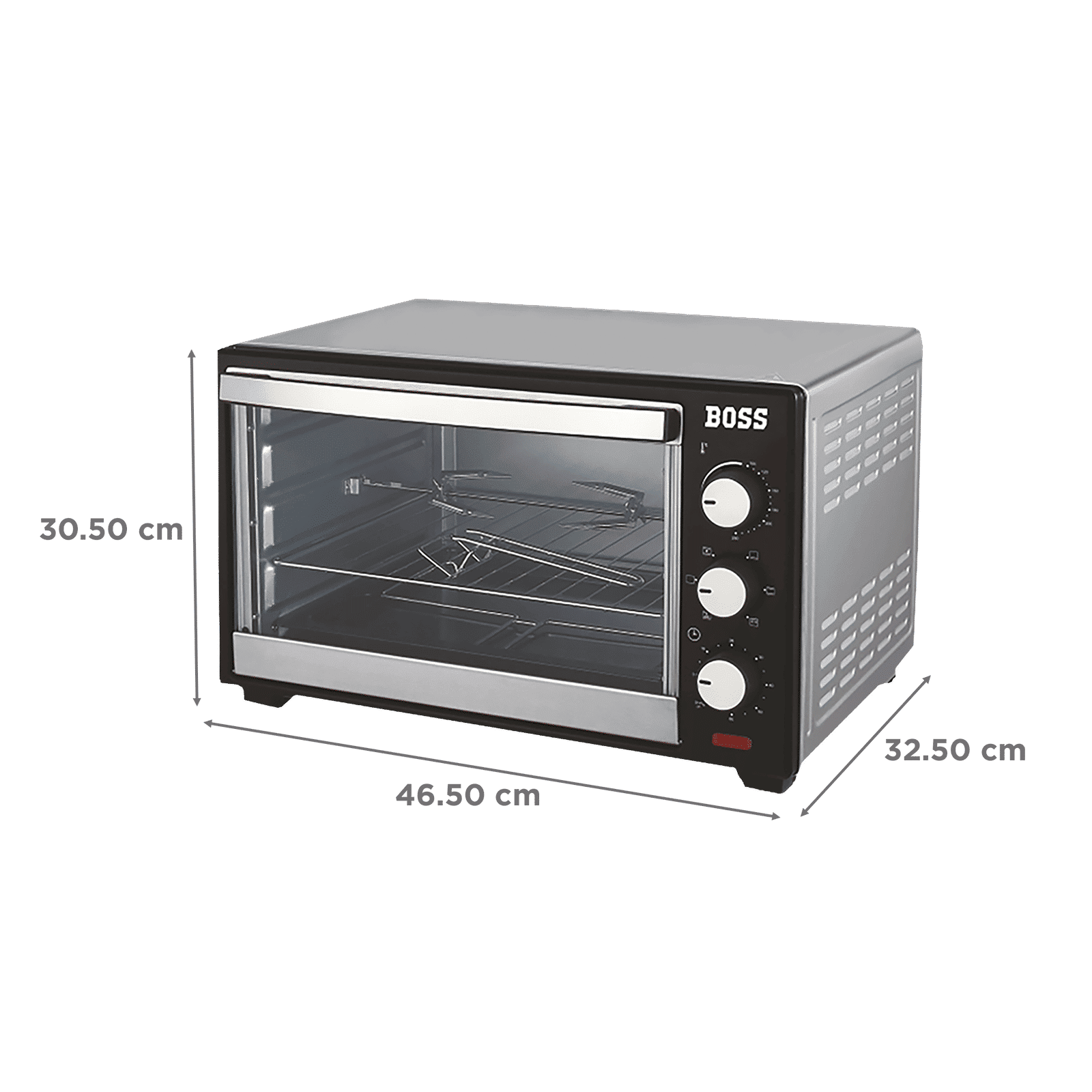 BOSS Desire 25L Oven Toaster Grill with Motorized Rotisserie (Black)_2