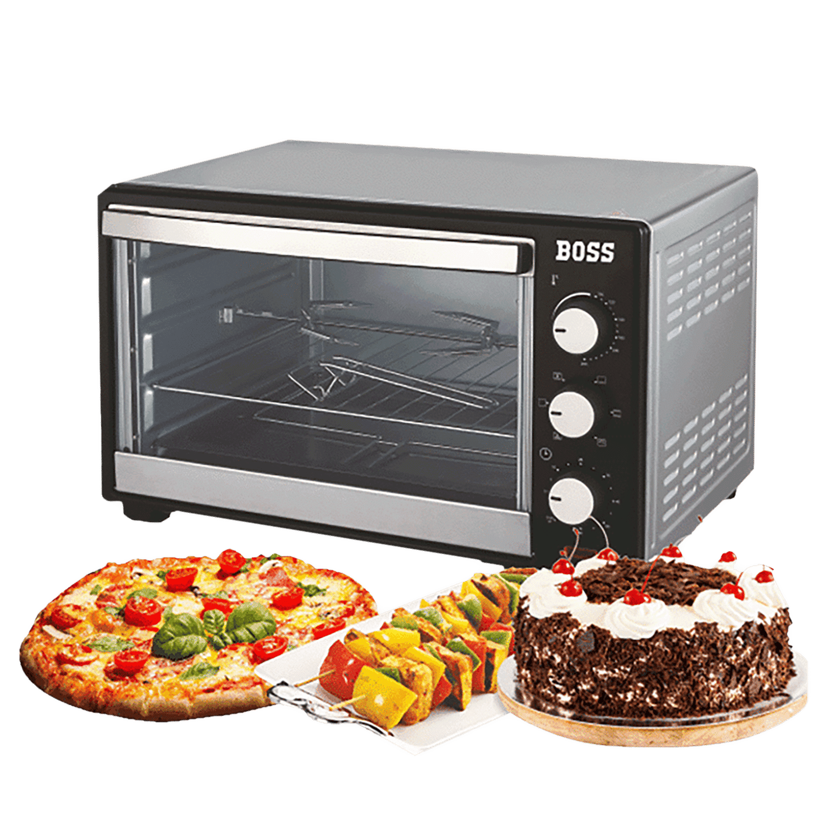 BOSS Desire 30L Oven Toaster Grill with Motorized Rotisserie (Black) BOSS Desire 30L Oven Toaster Grill with Motorized Rotisserie (Black)_14