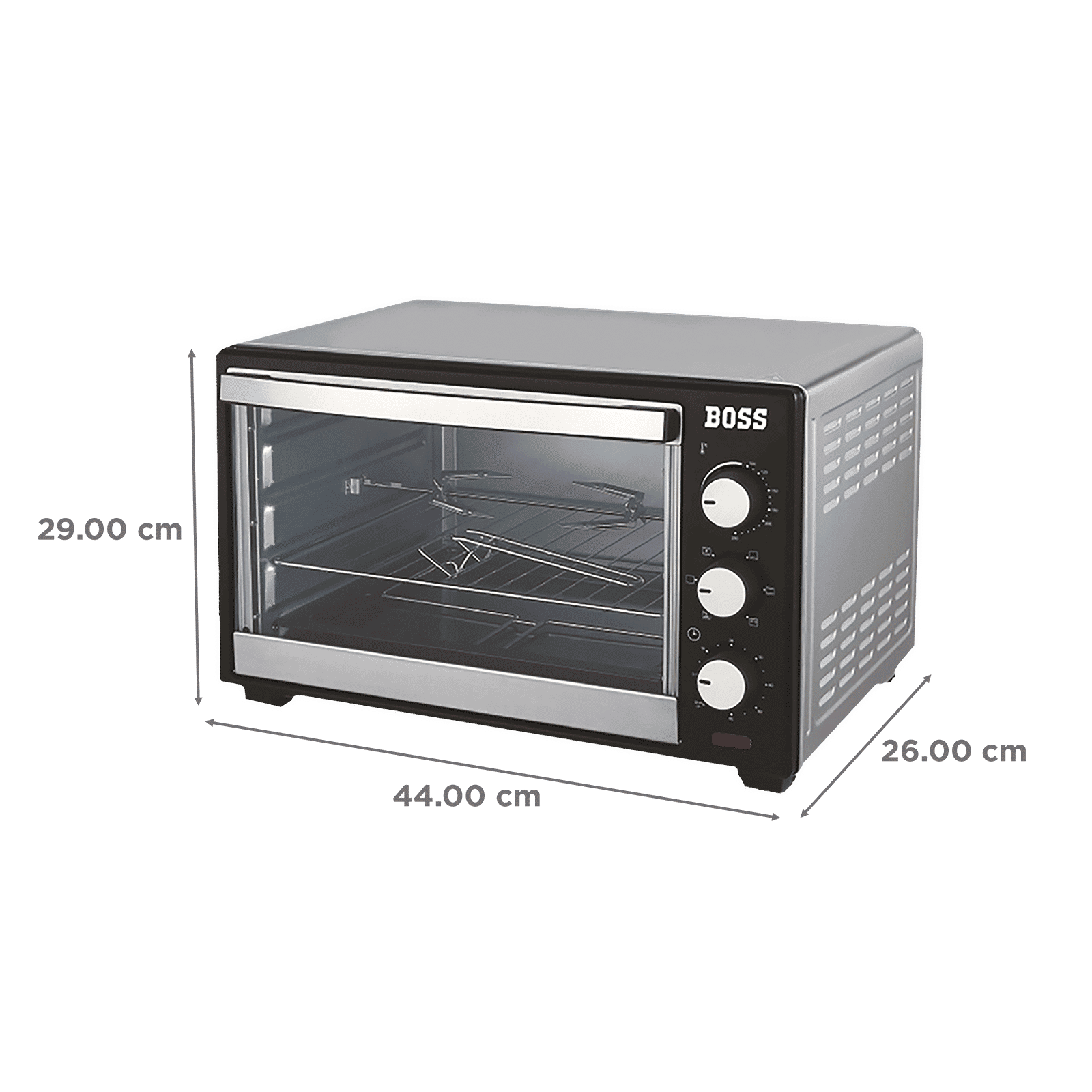 BOSS Desire 30L Oven Toaster Grill with Motorized Rotisserie (Black) BOSS Desire 30L Oven Toaster Grill with Motorized Rotisserie (Black)_2