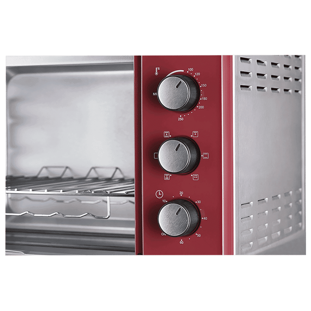 USHA 42L Oven Toaster Grill with Convection Technology (Stainless Steel & Wine)_5