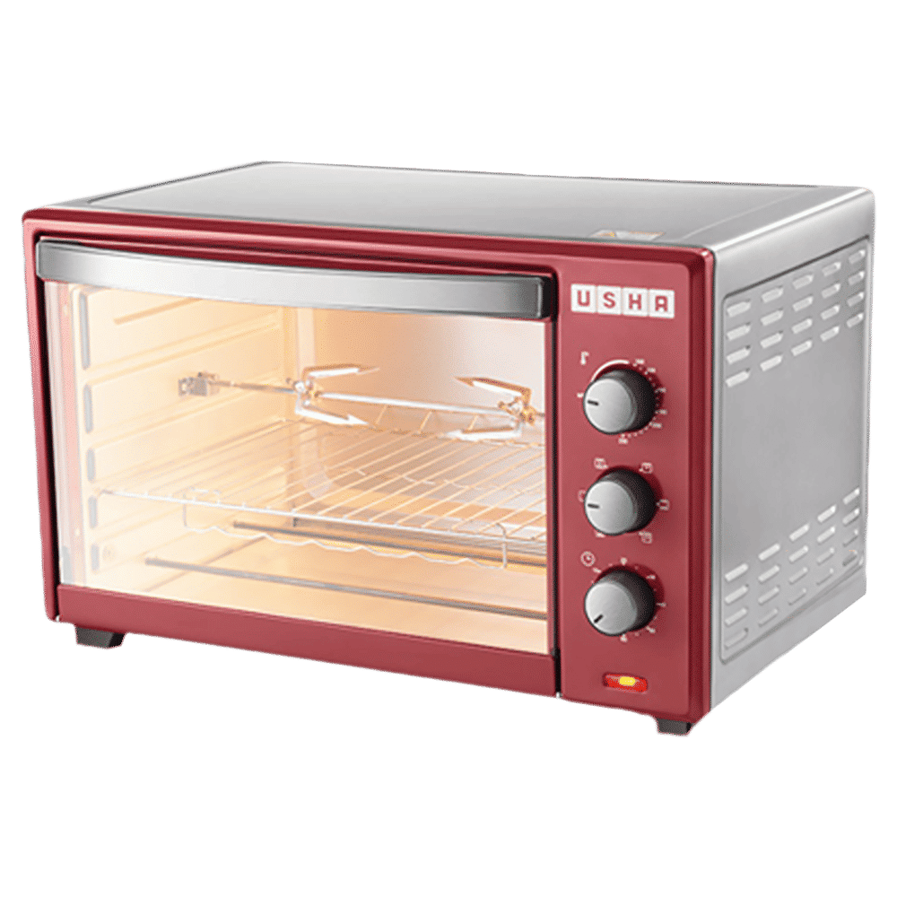 USHA 42L Oven Toaster Grill with Convection Technology (Stainless Steel & Wine)_6
