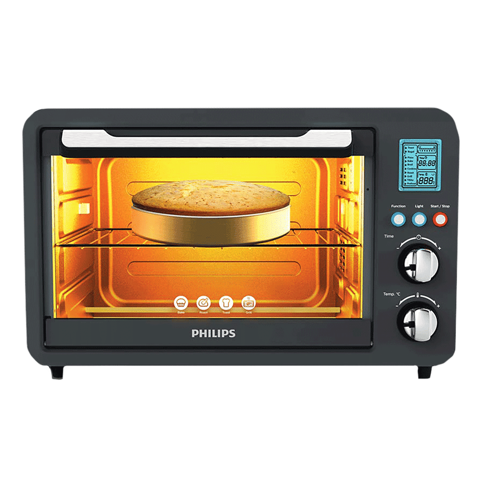 PHILIPS Avance Collection 36L Oven Toaster Grill with Opti Temp Technology (HD6976/00, Black)_1