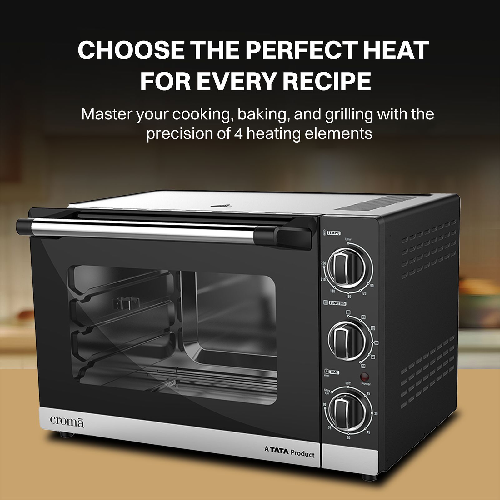 Croma 46 Litres Oven Toaster Grill with Motorised Rotisserie (Black)_7