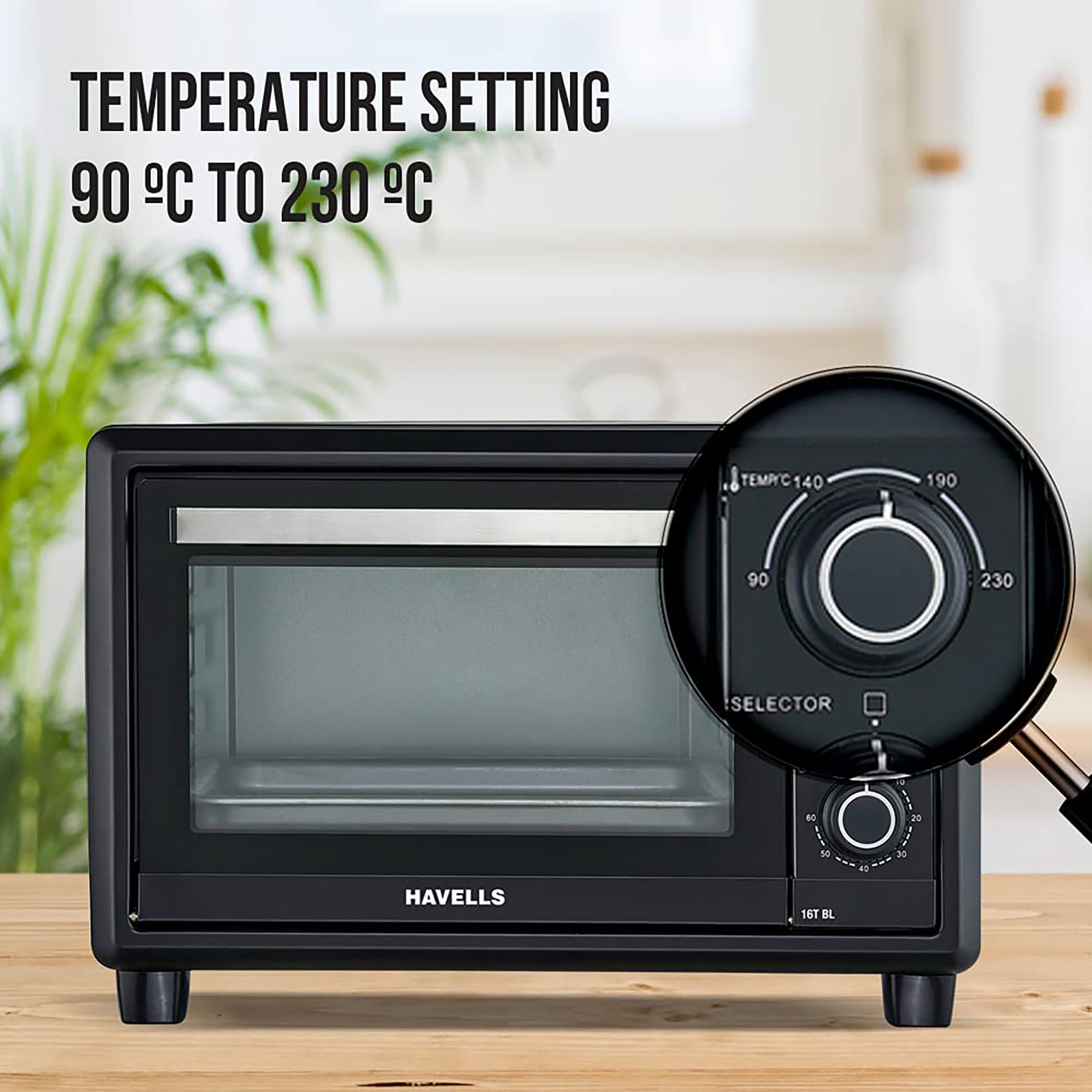 HAVELLS 16T BL 16L Oven Toaster Grill with Auto Shut Off (Black)_7