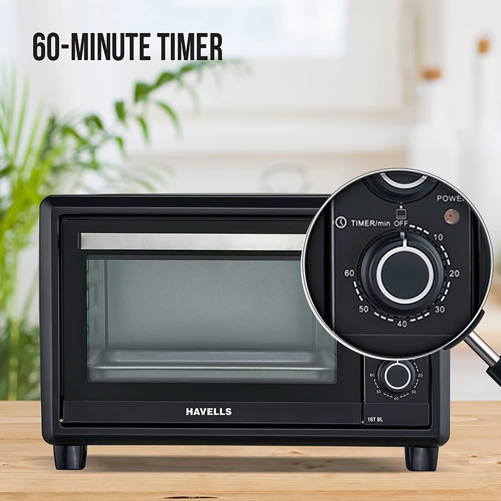 HAVELLS 16T BL 16L Oven Toaster Grill with Auto Shut Off (Black)_6