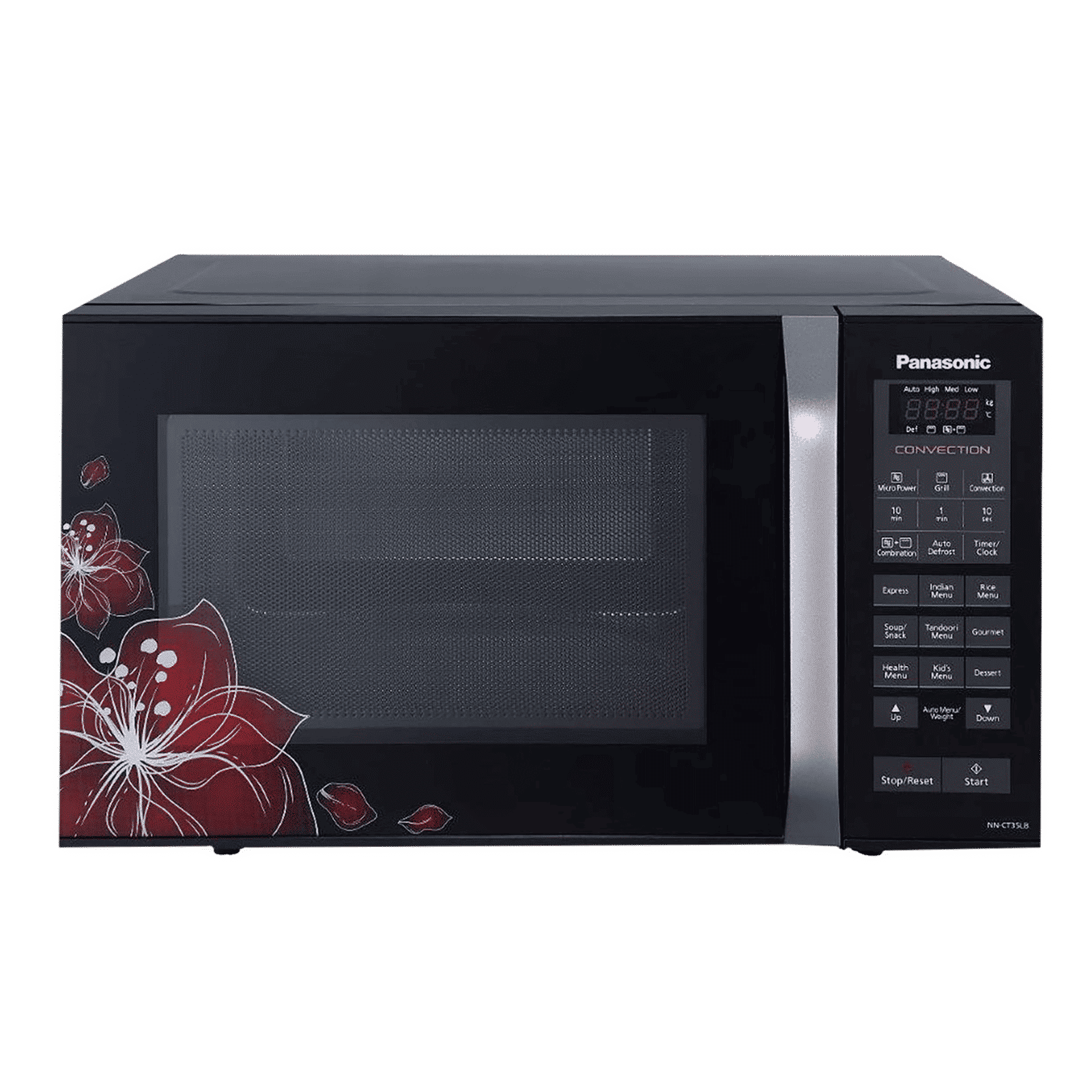 Panasonic 23L Convection Microwave Oven with 61 Autocook Menus (NN-CT35LBFDG, Black Floral)_10