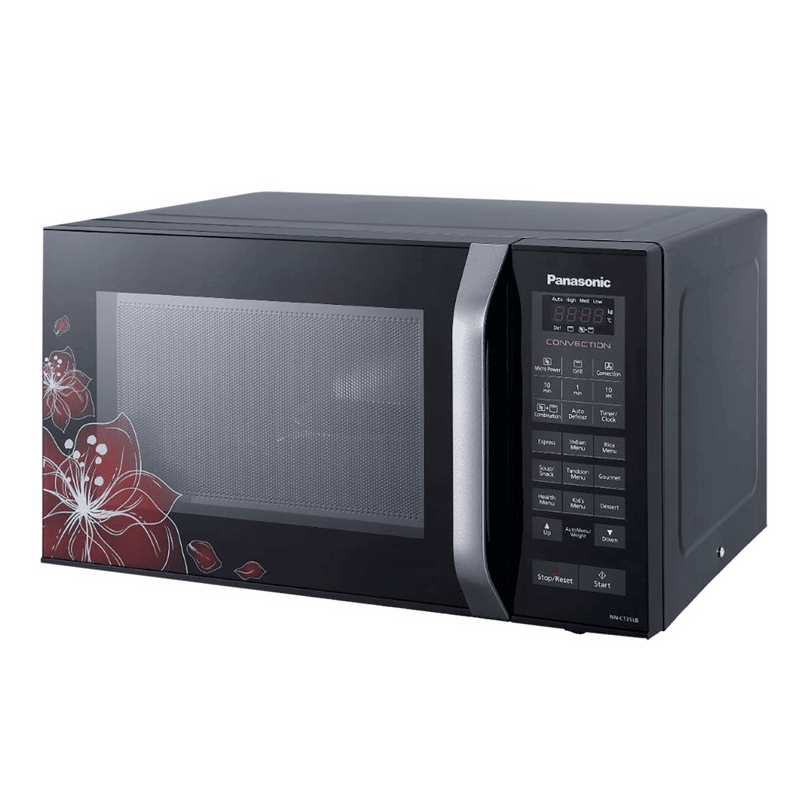 Panasonic 23L Convection Microwave Oven with 61 Autocook Menus (NN-CT35LBFDG, Black Floral)_7