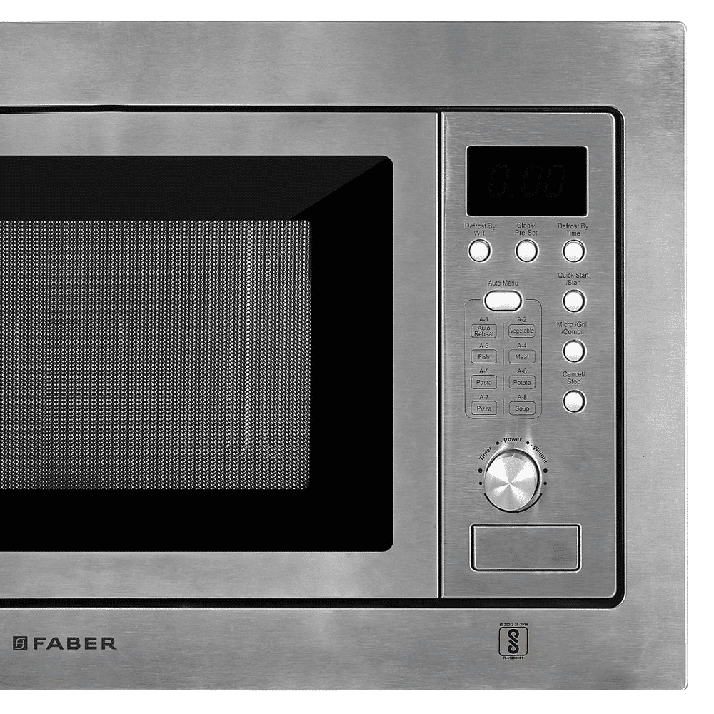 FABER FBIMWO SG 20L 60cm Built-in Convection Microwave with 10 Autocook Menus (131.0520.808, Stainless Steel) FABER FBIMWO SG 20L 60cm Built-in Convection Microwave with 10 Autocook Menus (131.0520.808, Stainless Steel)_9