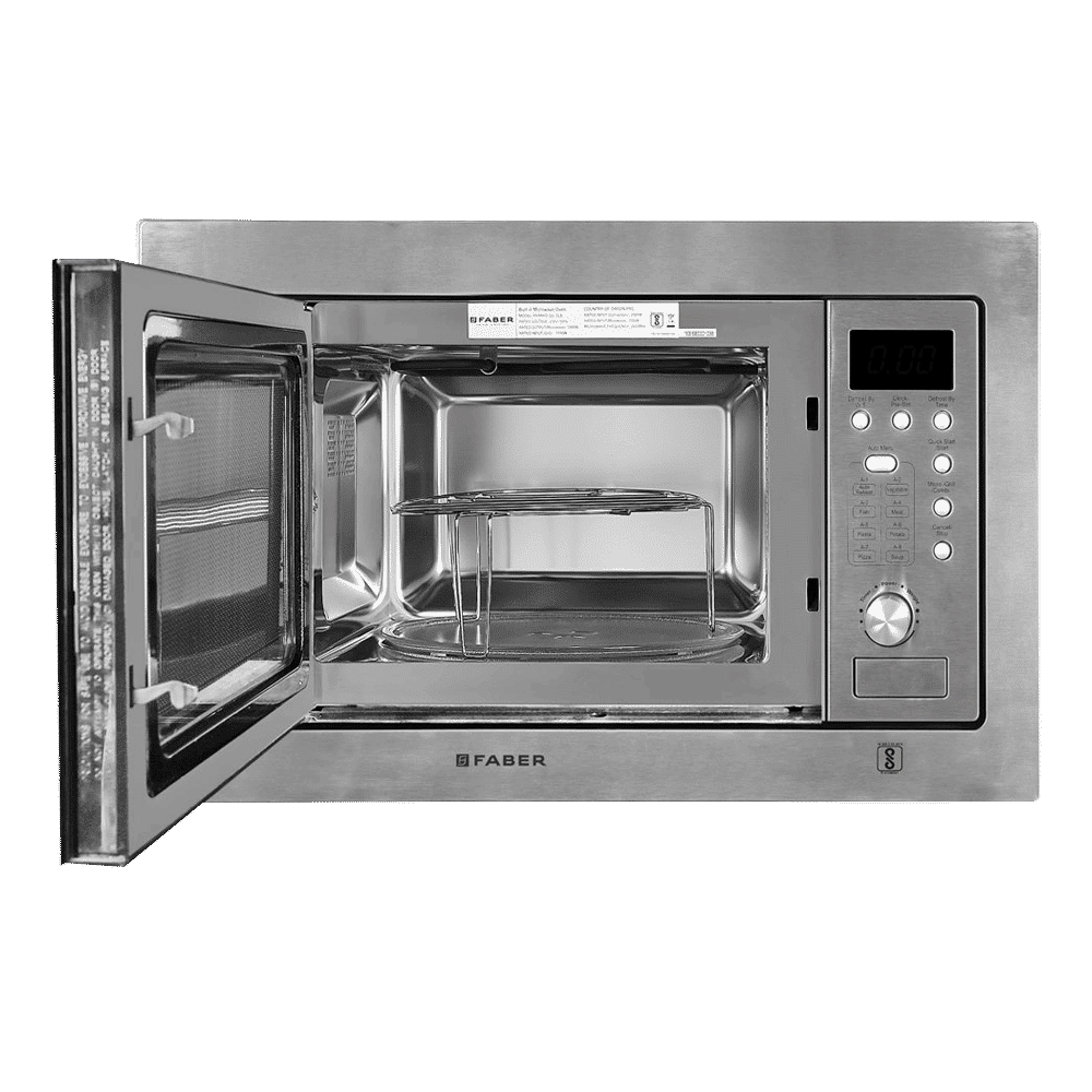 FABER FBIMWO SG 20L 60cm Built-in Convection Microwave with 10 Autocook Menus (131.0520.808, Stainless Steel) FABER FBIMWO SG 20L 60cm Built-in Convection Microwave with 10 Autocook Menus (131.0520.808, Stainless Steel)_5