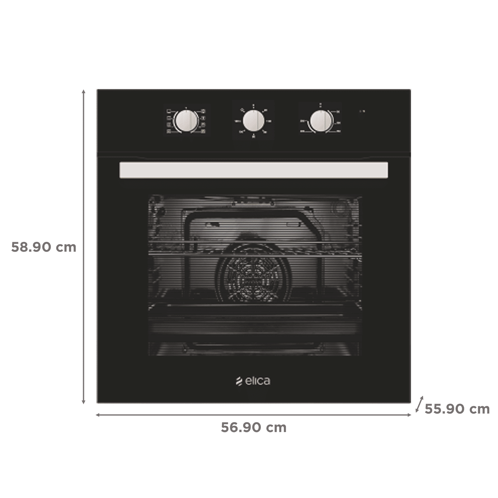 elica 65L 60cm Built-in Microwave with Default Temperature (EPBI 865 MMF, Black)_2