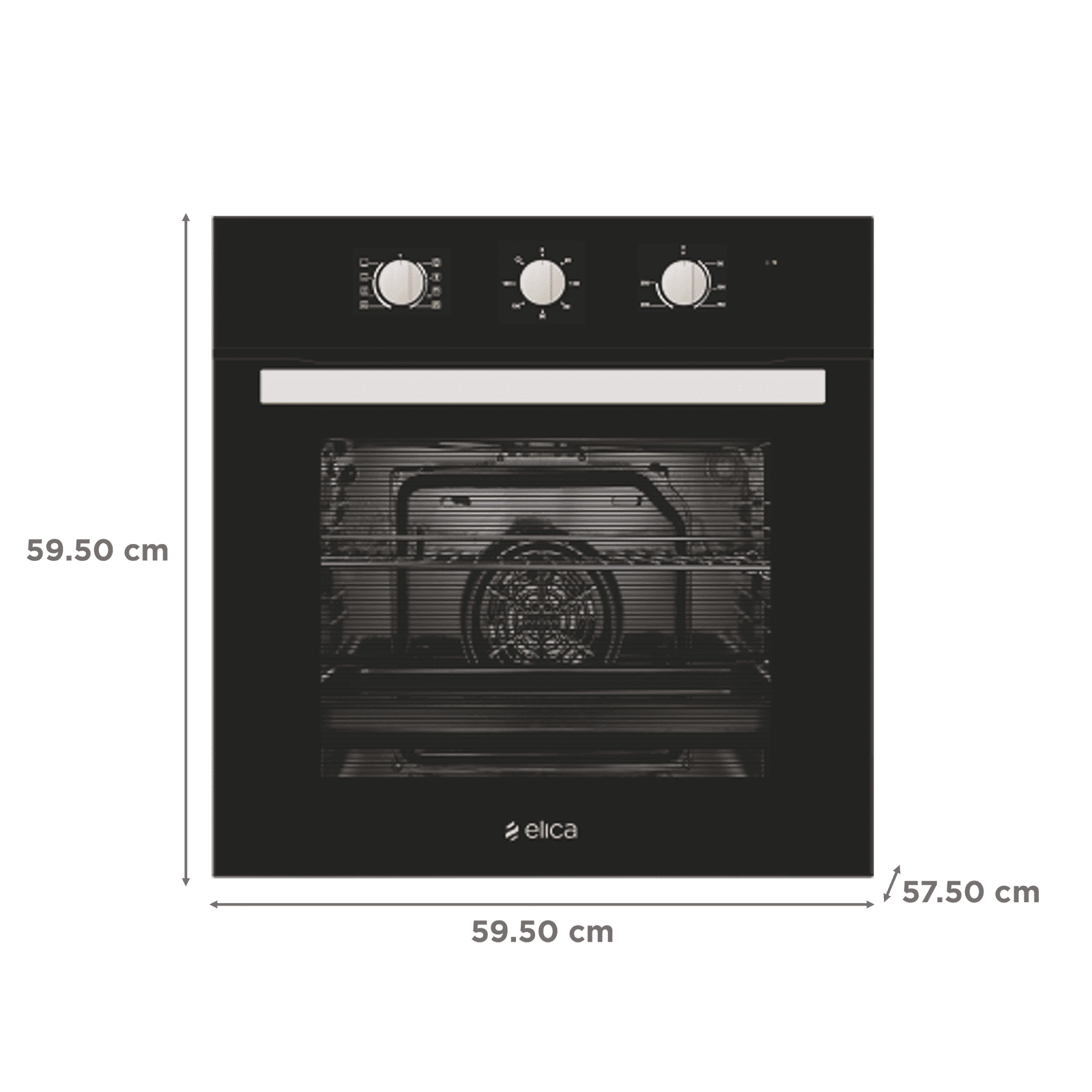 elica 65L 60cm Built-in Microwave with Mechanical Control (EPBI 965 MMF, Black)_2