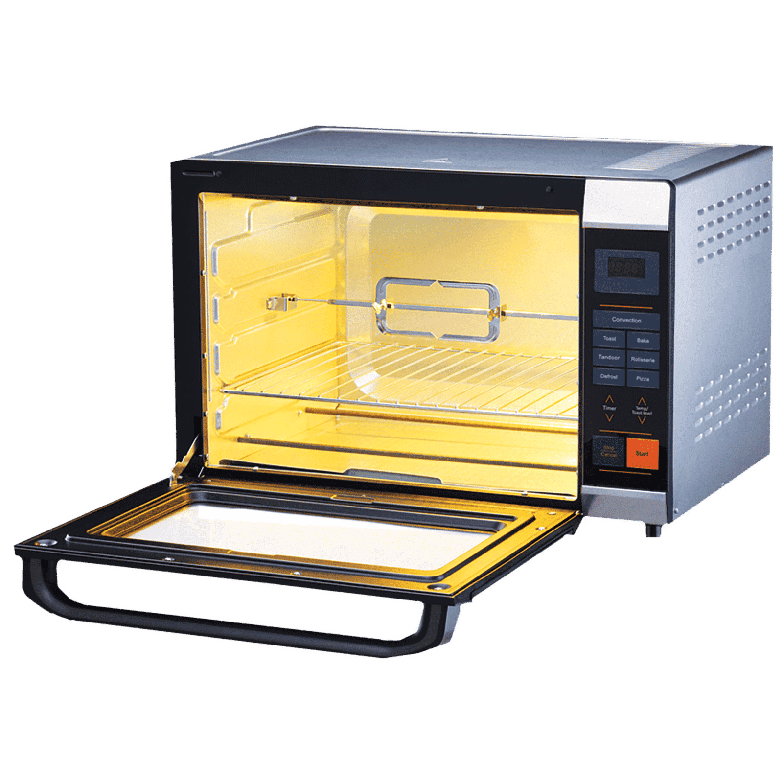 BAJAJ 50 DCRSS 50L Oven Toaster Grill with Motorized Rotisserie (Black/Silver)_4