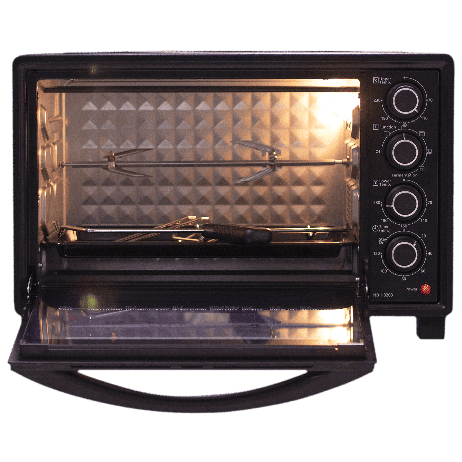 Panasonic 32L Oven Toaster Grill with Motorized Rotisserie (Black)_10